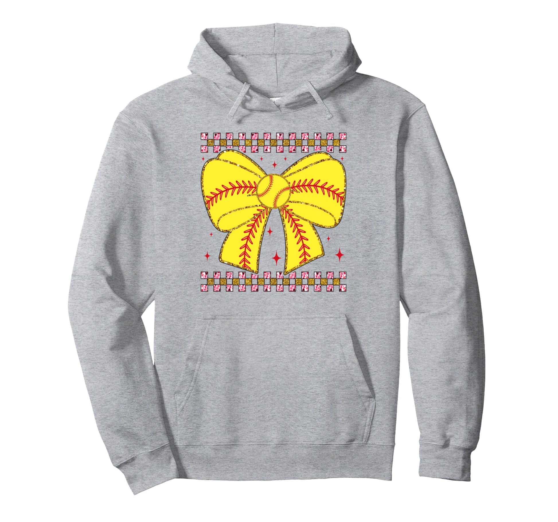 Unique Baseball Bow Fans Hoodie - Novelty Apparel for Adults - T-Shirt, Sweatshirt, Hoodie