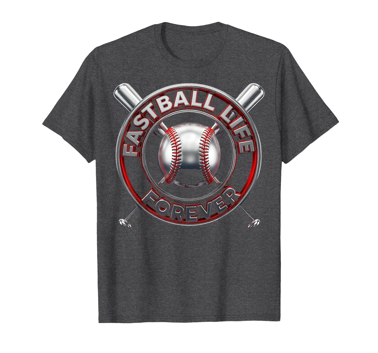 Fastball Life Forever Baseball Drip T-Shirt - Novelty Apparel Men Women - T-Shirt, Sweatshirt, Hoodie
