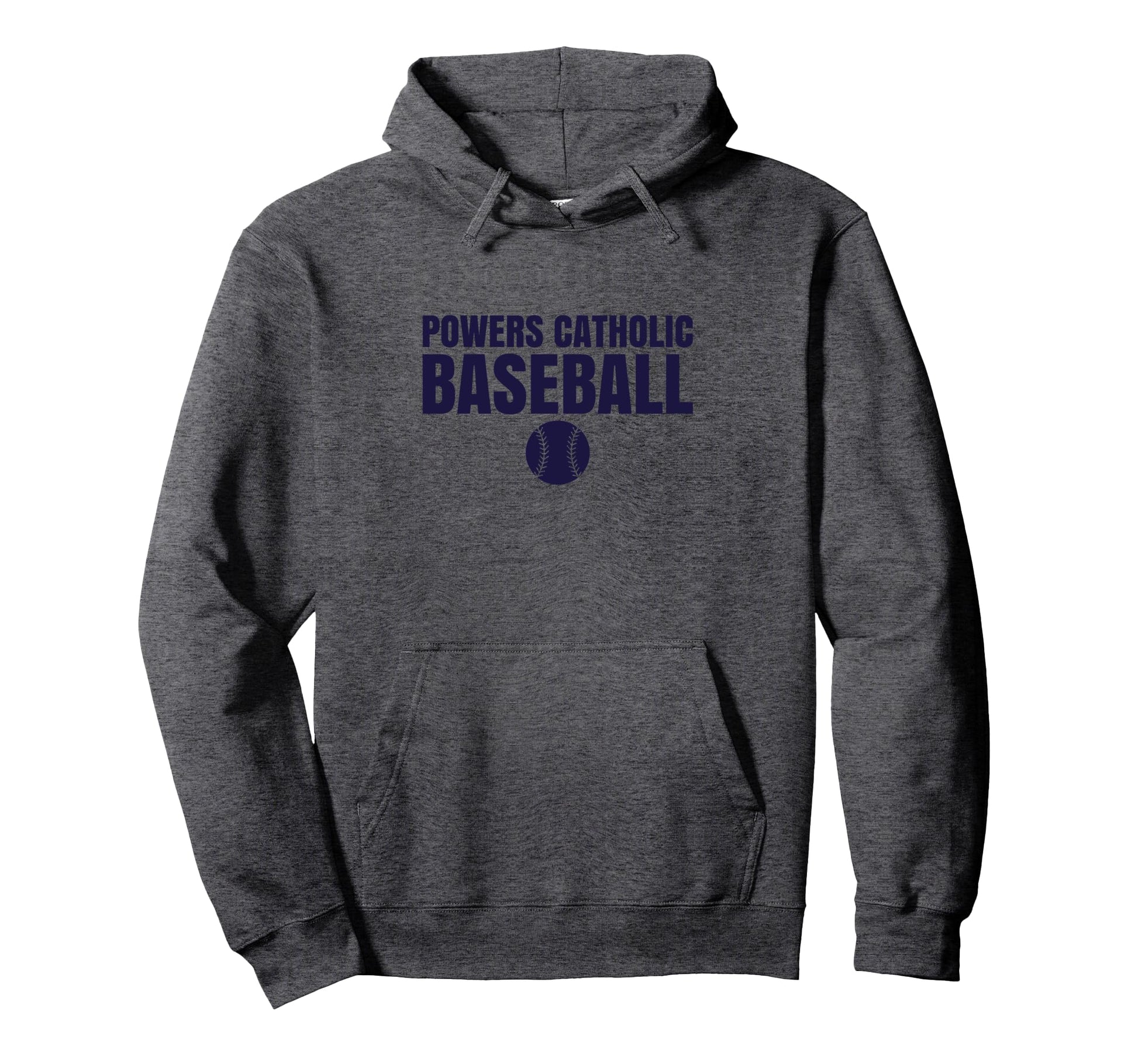 Powers Catholic High School Baseball Hoodie - Minimalist Print Men Women - T-Shirt, Sweatshirt, Hoodie