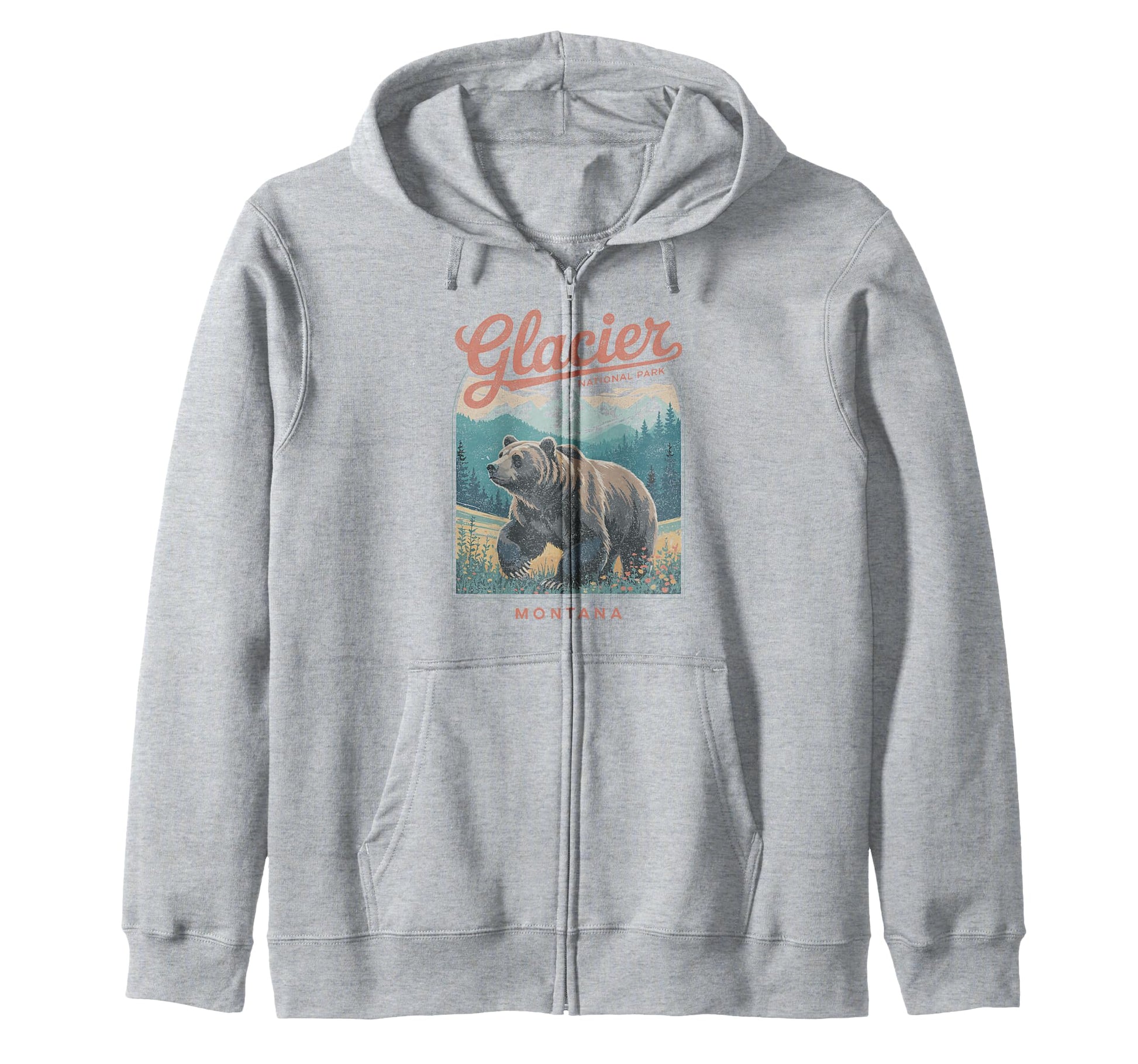 Glacier National Park Montana Usa Hoodie - Casual Everyday Wear Men Women - T-Shirt, Sweatshirt, Hoodie