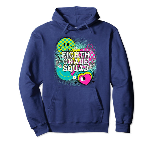 8Th Grade Happy Butterfly Y2K Preppy 90S Hoodie - Trendy Graphic Unisex - T-Shirt, Sweatshirt, Hoodie