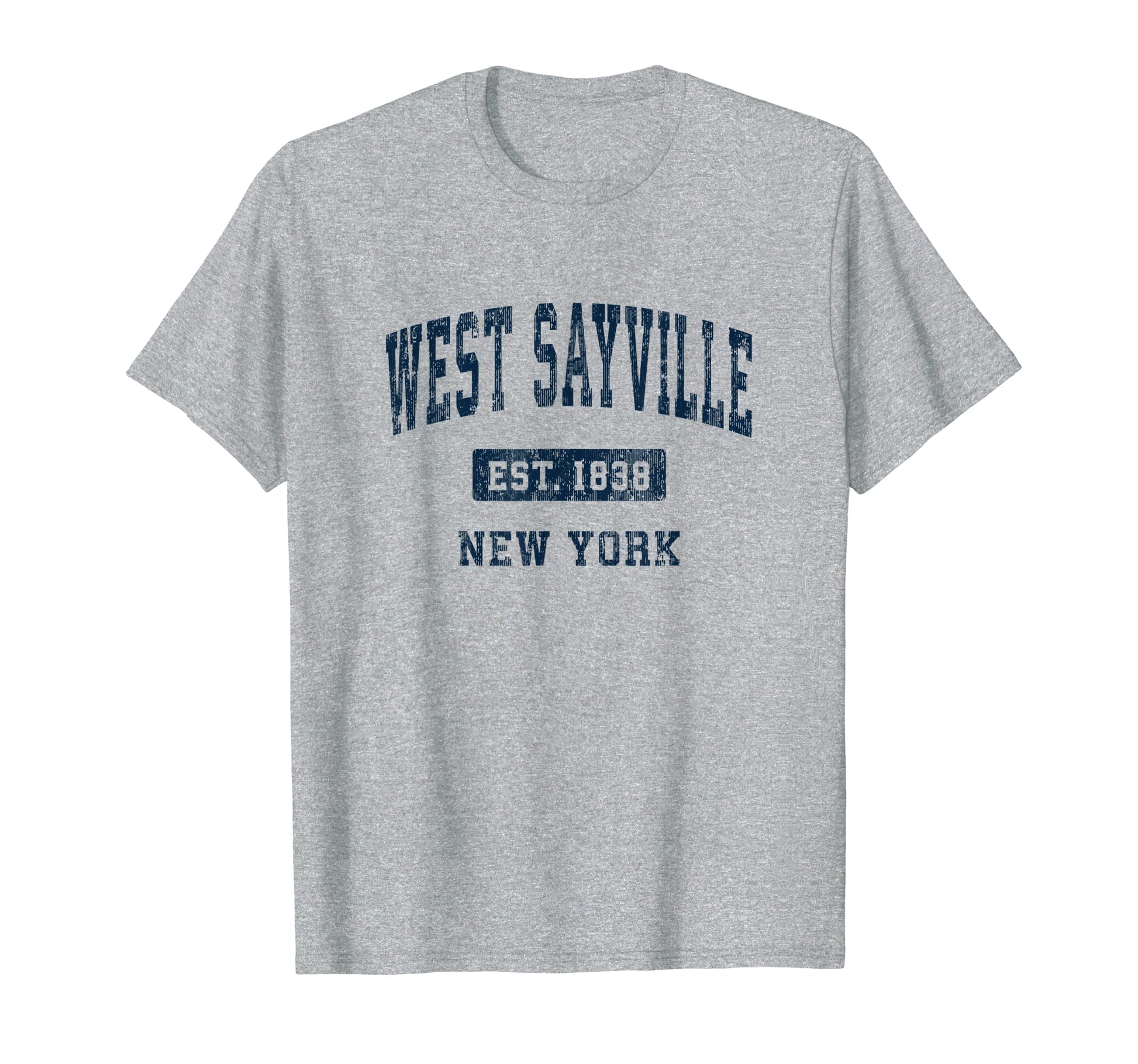 West Sayville New York Ny Athletic Sports T-Shirt - Graphic Print Unisex - T-Shirt, Sweatshirt, Hoodie