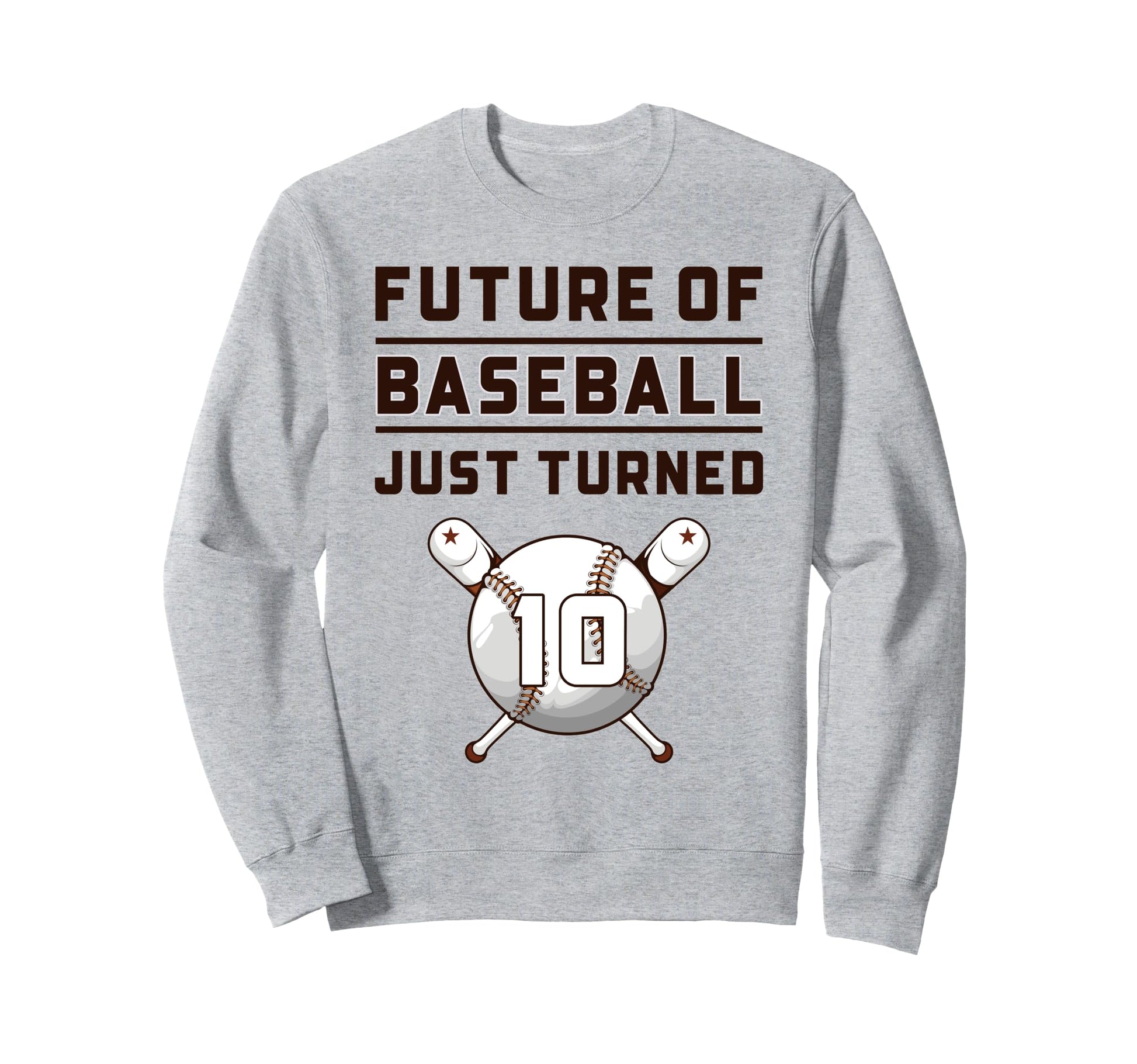 10 Year Old Baseball Birthday Sweatshirt - Streetwear Style Men Women - T-Shirt, Sweatshirt, Hoodie