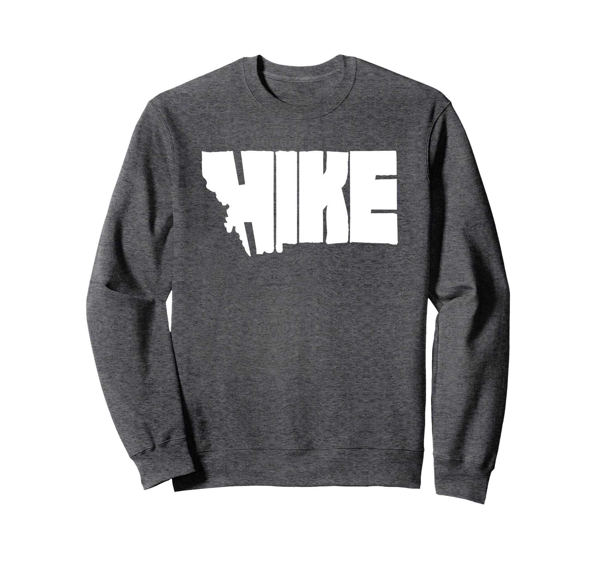 Hike Montana State Outdoor Hiking Sweatshirt - Graphic Print Unisex - T-Shirt, Sweatshirt, Hoodie