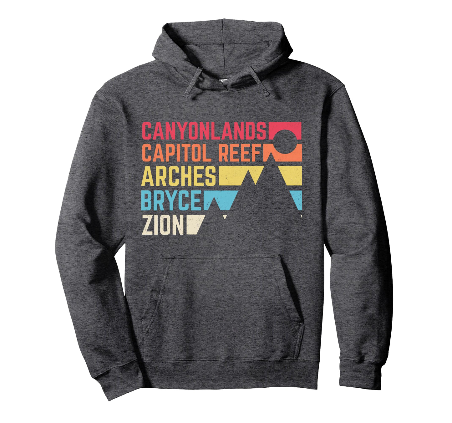 Utahs Five National Parks Souvenir Nps Moab Hoodie - Unique Graphic Unisex - T-Shirt, Sweatshirt, Hoodie
