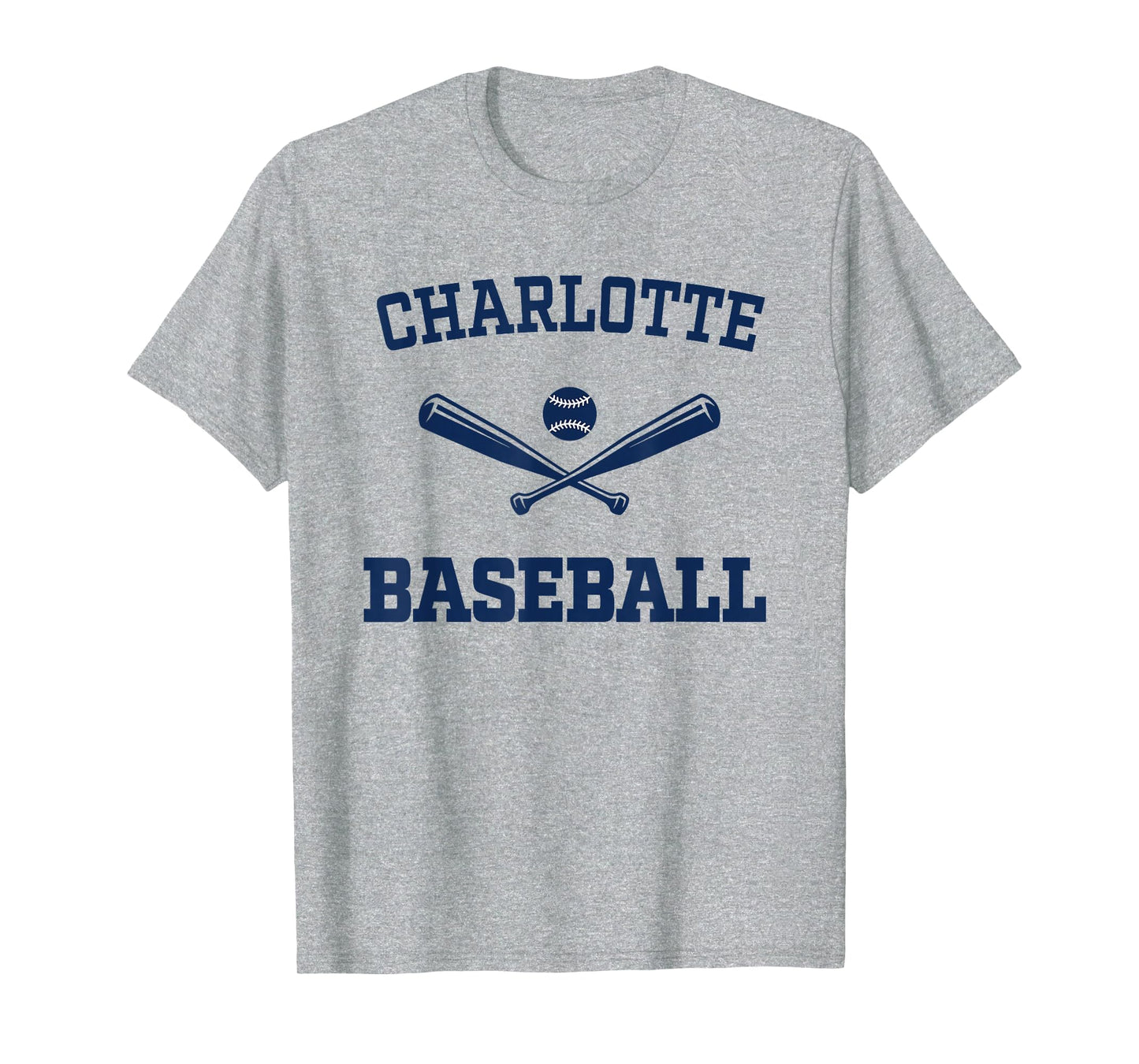 Charlotte Baseball Athletic Sports Fan T-Shirt - Trendy Graphic Men Women - T-Shirt, Sweatshirt, Hoodie