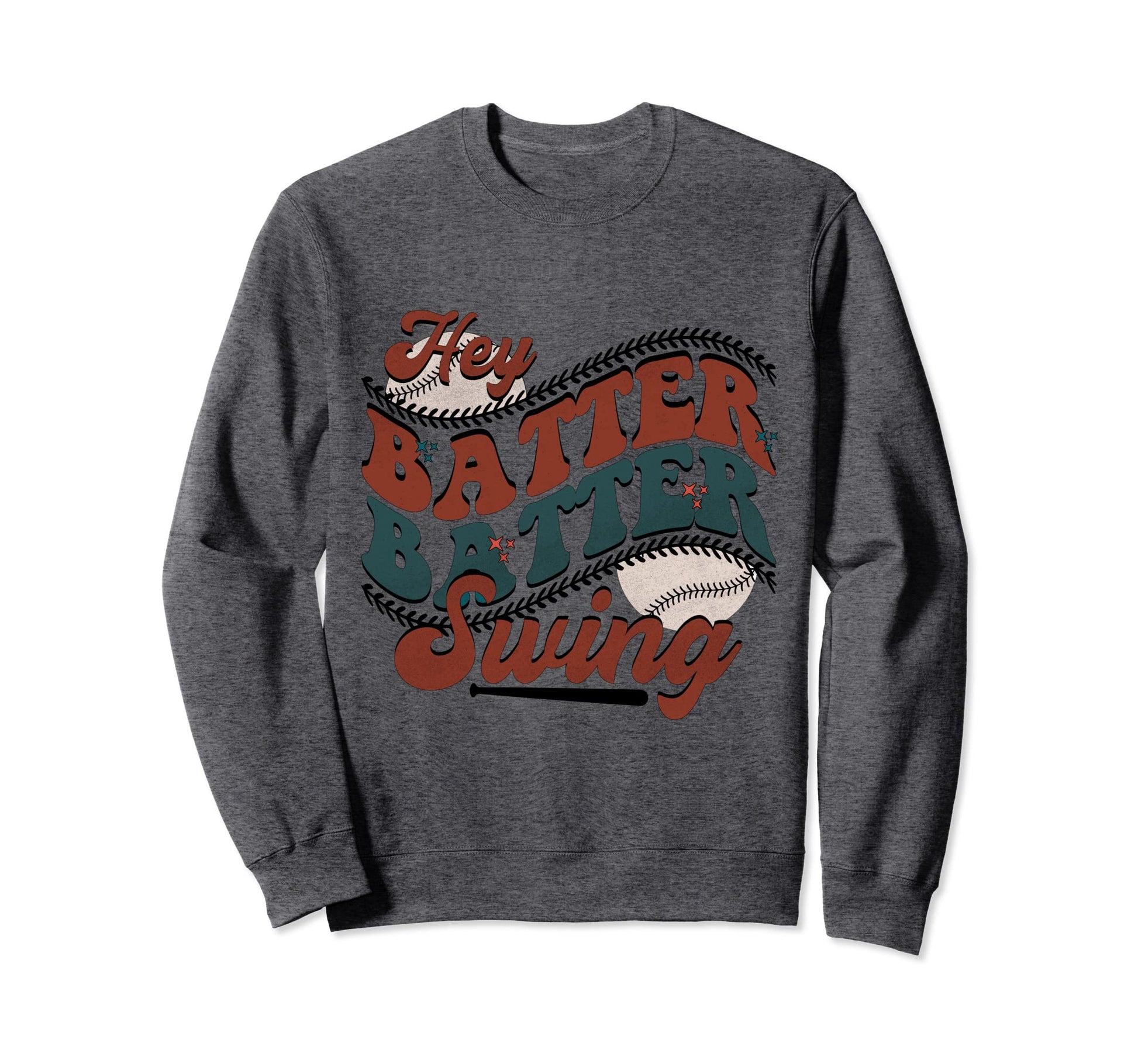 Hey Batter Batter Swing Funny Sweatshirt - Minimalist Print Unisex - T-Shirt, Sweatshirt, Hoodie
