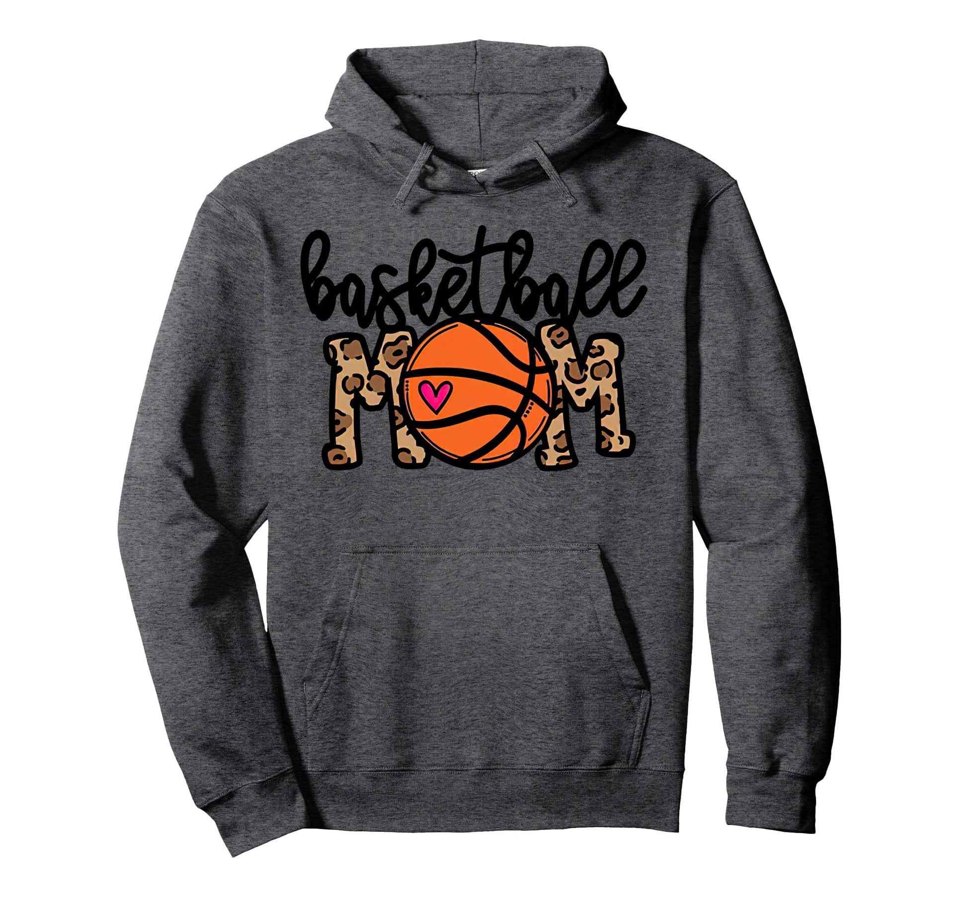 Basketball Mom Leopard Cheetah Basketball Hoodie - Streetwear Style Unisex - T-Shirt, Sweatshirt, Hoodie