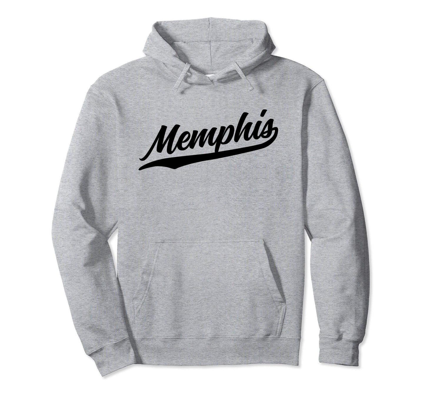 Memphis Tennessee Script 1970S Black Text Hoodie - Graphic Print Unisex - T-Shirt, Sweatshirt, Hoodie