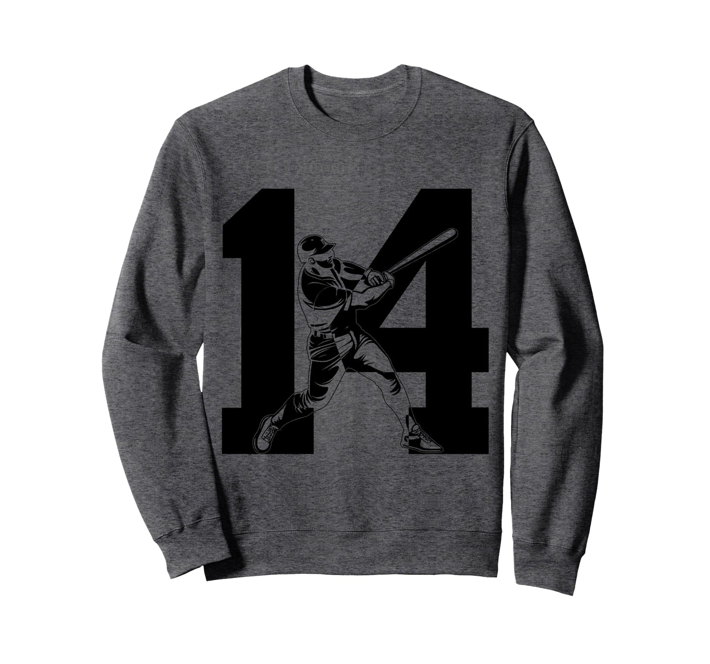 Number 14 Years Baseball 14Th Sweatshirt - Streetwear Style for Adults - T-Shirt, Sweatshirt, Hoodie