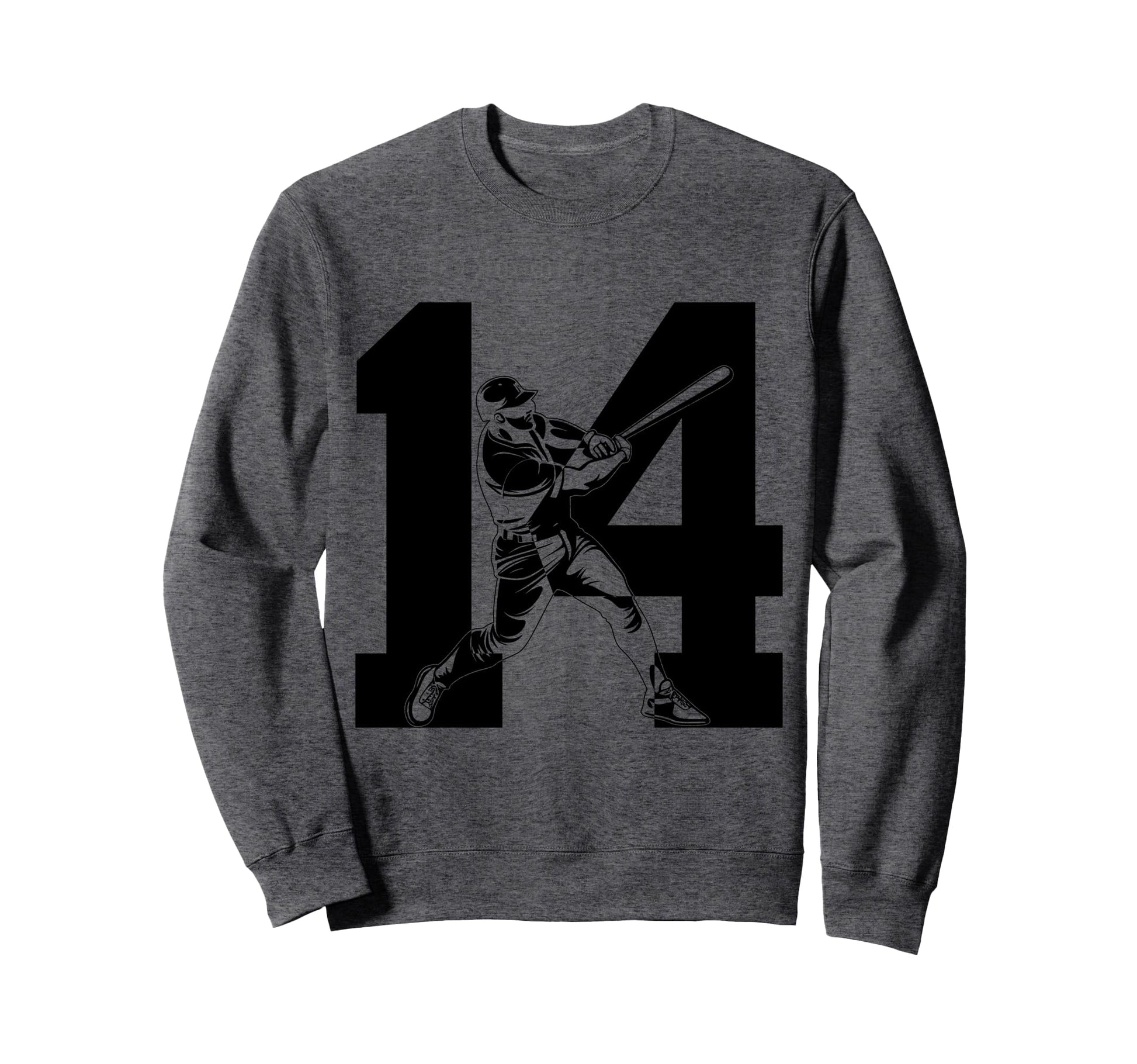 Number 14 Years Baseball 14Th Sweatshirt - Streetwear Style for Adults - T-Shirt, Sweatshirt, Hoodie