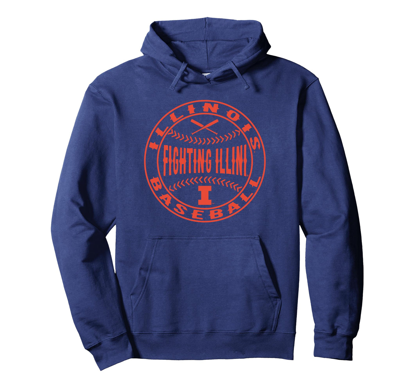 Illinois Fighting Illini Baseball Hoodie - Trendy Graphic for Adults - T-Shirt, Sweatshirt, Hoodie