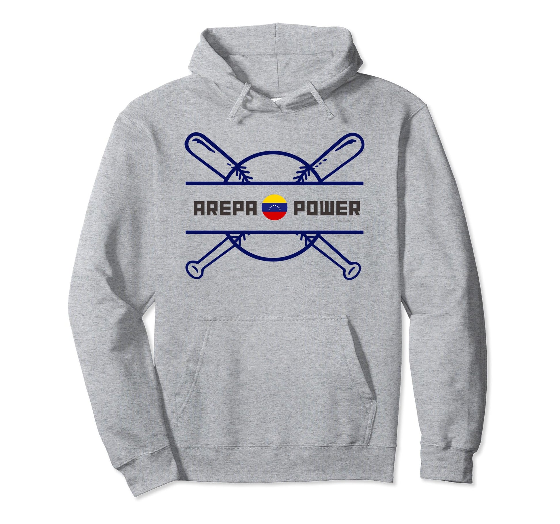 Arepa Power Baseball Venezuela Gift Hoodie - Minimalist Print for Adults - T-Shirt, Sweatshirt, Hoodie