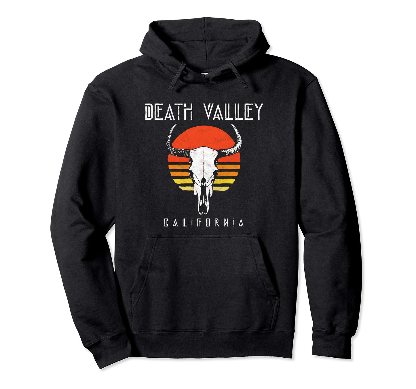 Death Valley National Park Cattle Skull Hoodie - Novelty Apparel Unisex - T-Shirt, Sweatshirt, Hoodie