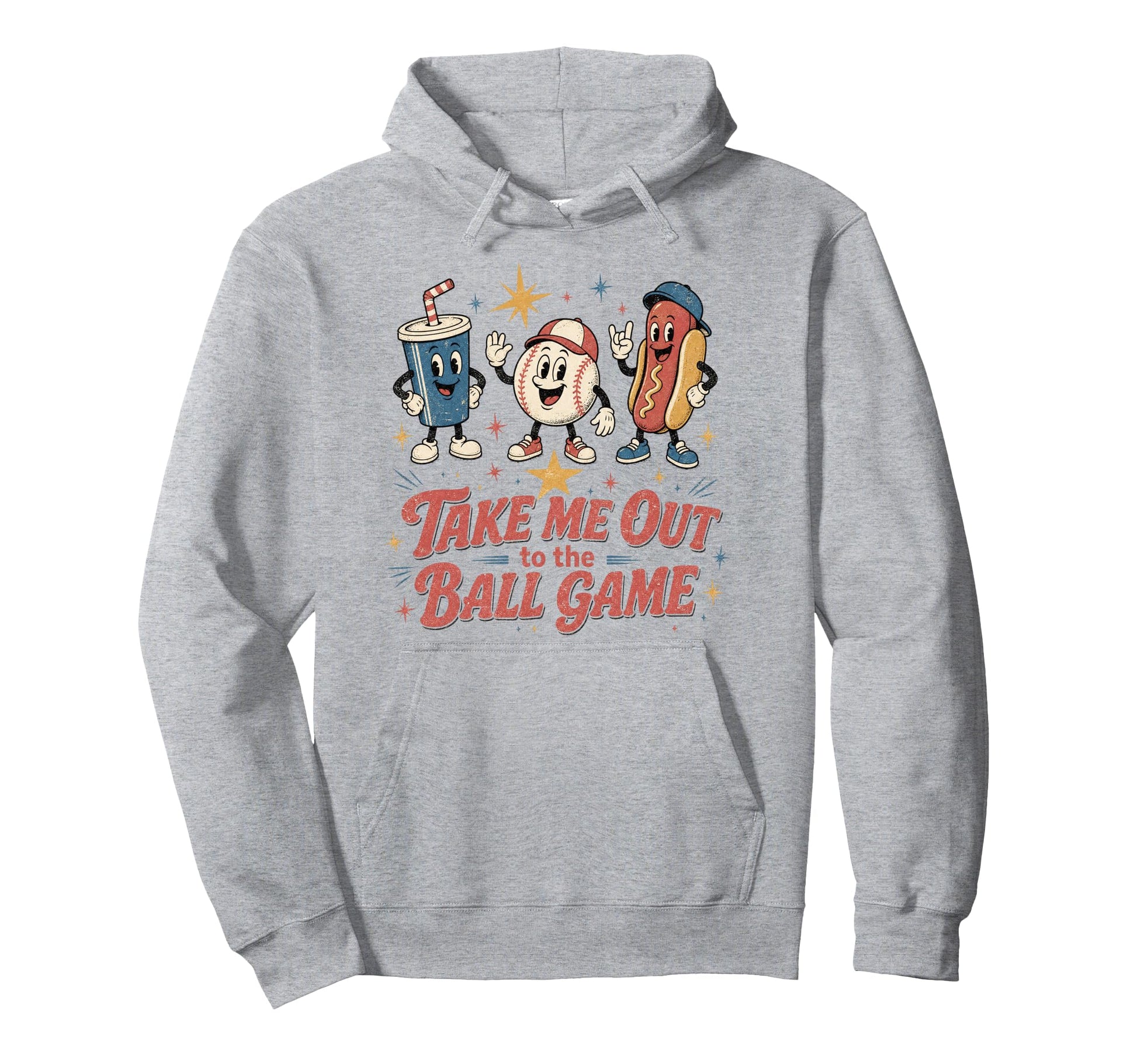 Baseball Take Me Out To Ball Game Fan Hoodie - Unique Graphic Unisex - T-Shirt, Sweatshirt, Hoodie