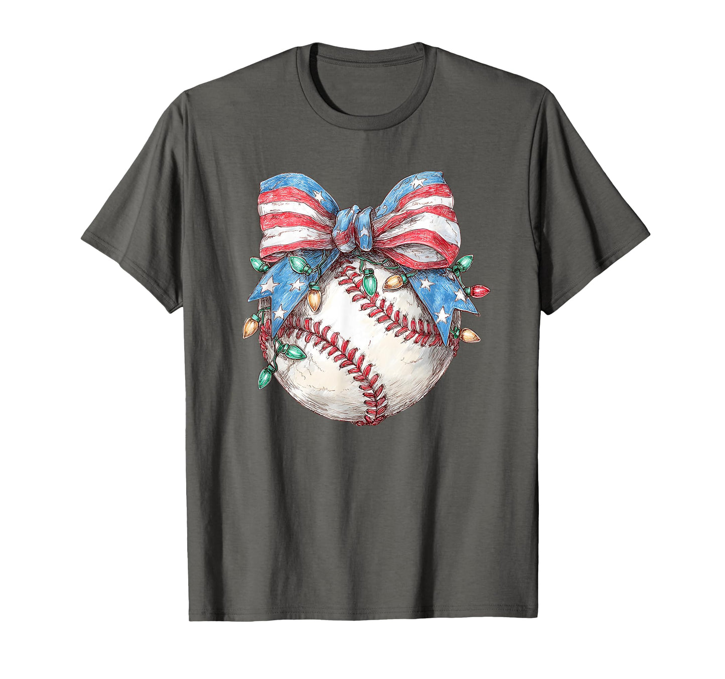 Baseball Coquette Bow Baseball Players T-Shirt - Graphic Print for Adults - T-Shirt, Sweatshirt, Hoodie