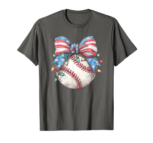 Baseball Coquette Bow Baseball Players T-Shirt - Graphic Print for Adults - T-Shirt, Sweatshirt, Hoodie
