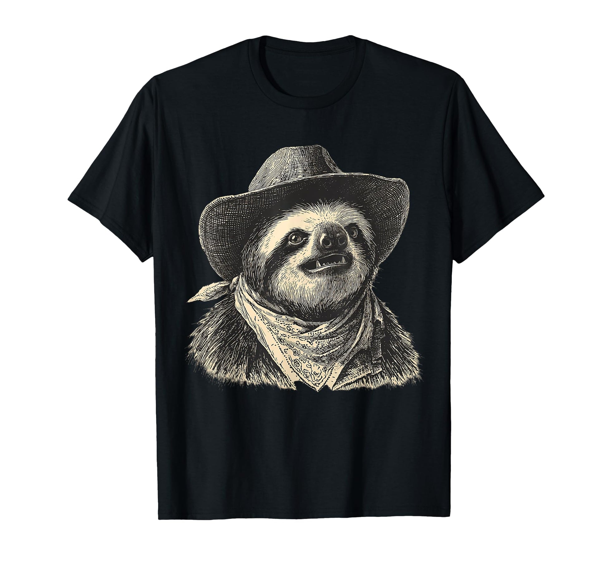 Country Cowboy Sloth Rodeo Cowgirl T-Shirt - Aesthetic Graphic Unisex - T-Shirt, Sweatshirt, Hoodie