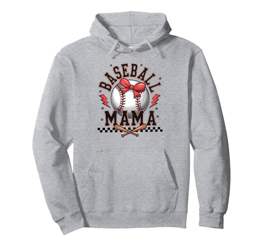 Baseball Coquette Bow Baseball Cheer Hoodie - Unique Graphic for Adults - T-Shirt, Sweatshirt, Hoodie
