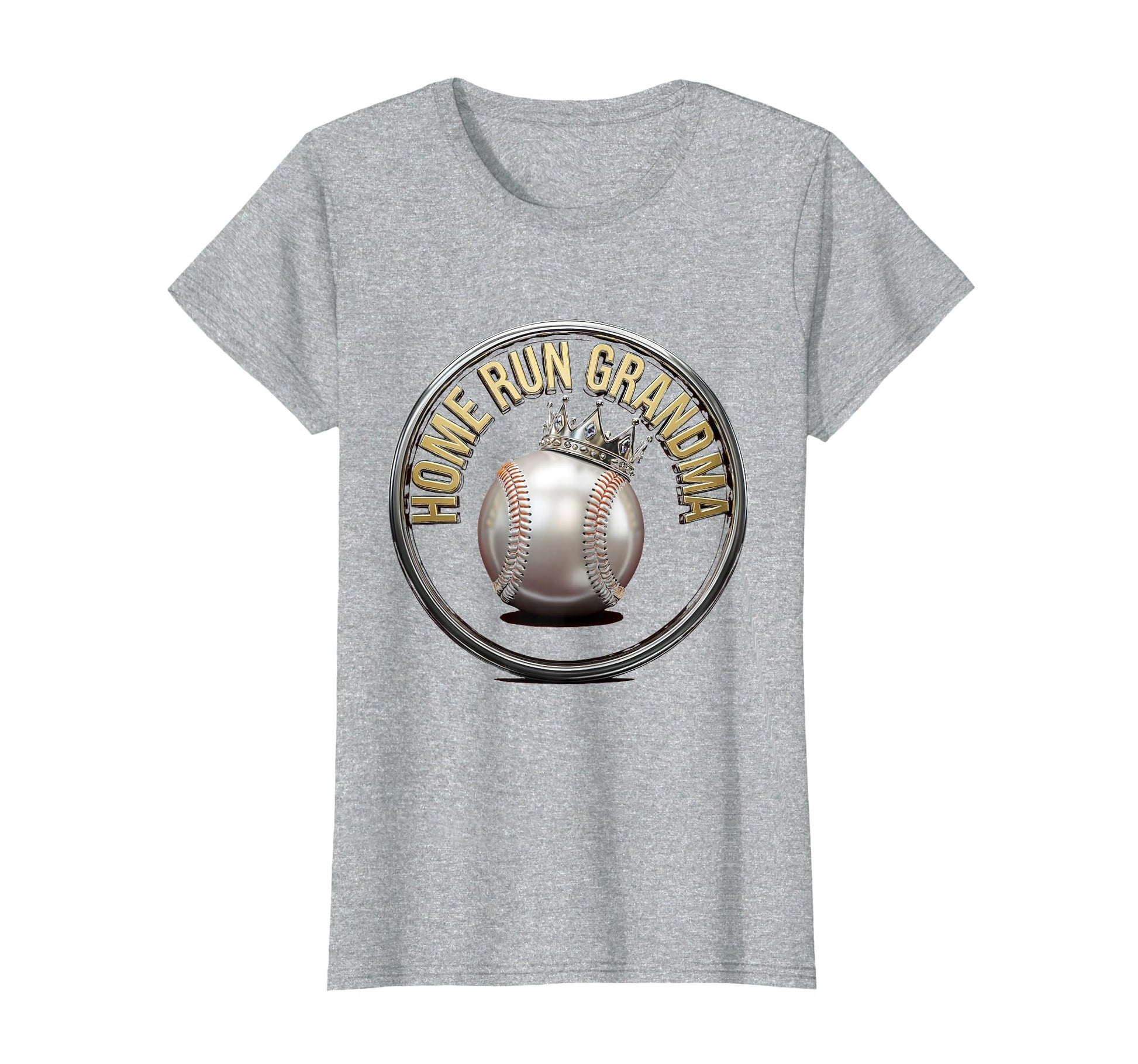 Home Run Grandma Baseball Grandma T-Shirt - Custom Art Print for Adults - T-Shirt, Sweatshirt, Hoodie