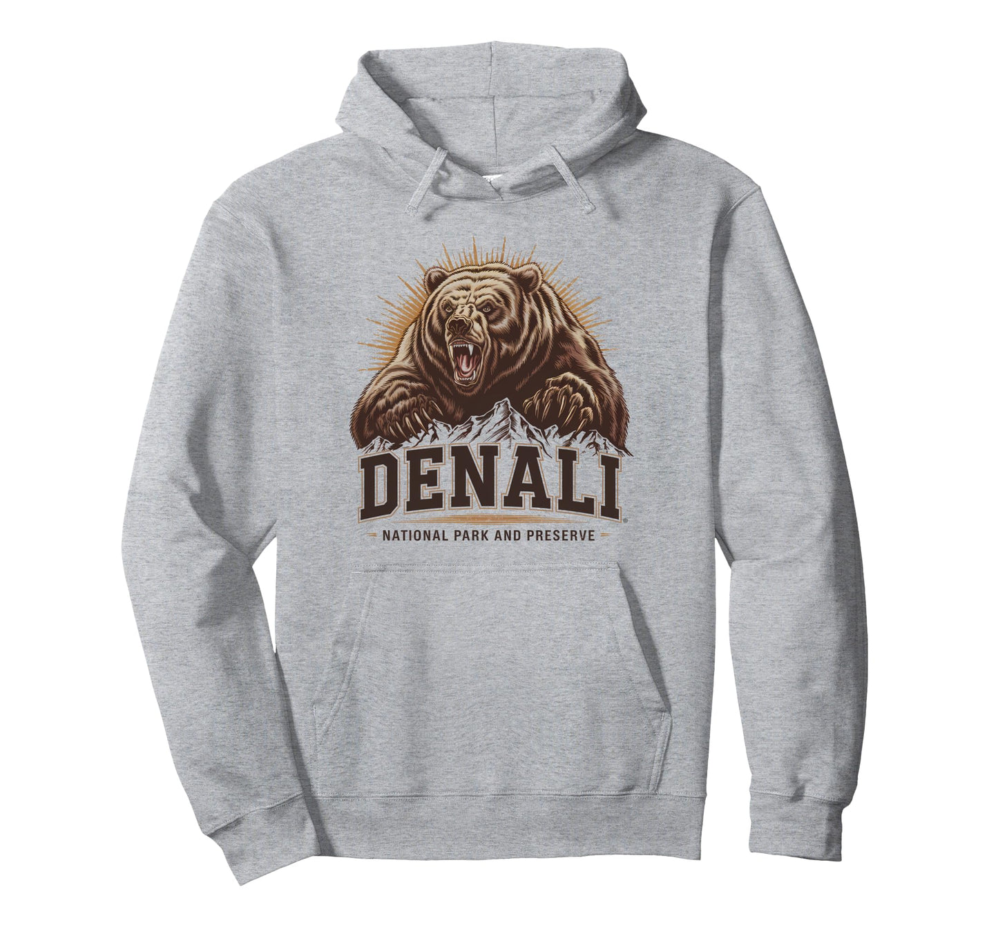 Denali Est 1917 Alaska National Hoodie - Casual Everyday Wear Men Women - T-Shirt, Sweatshirt, Hoodie