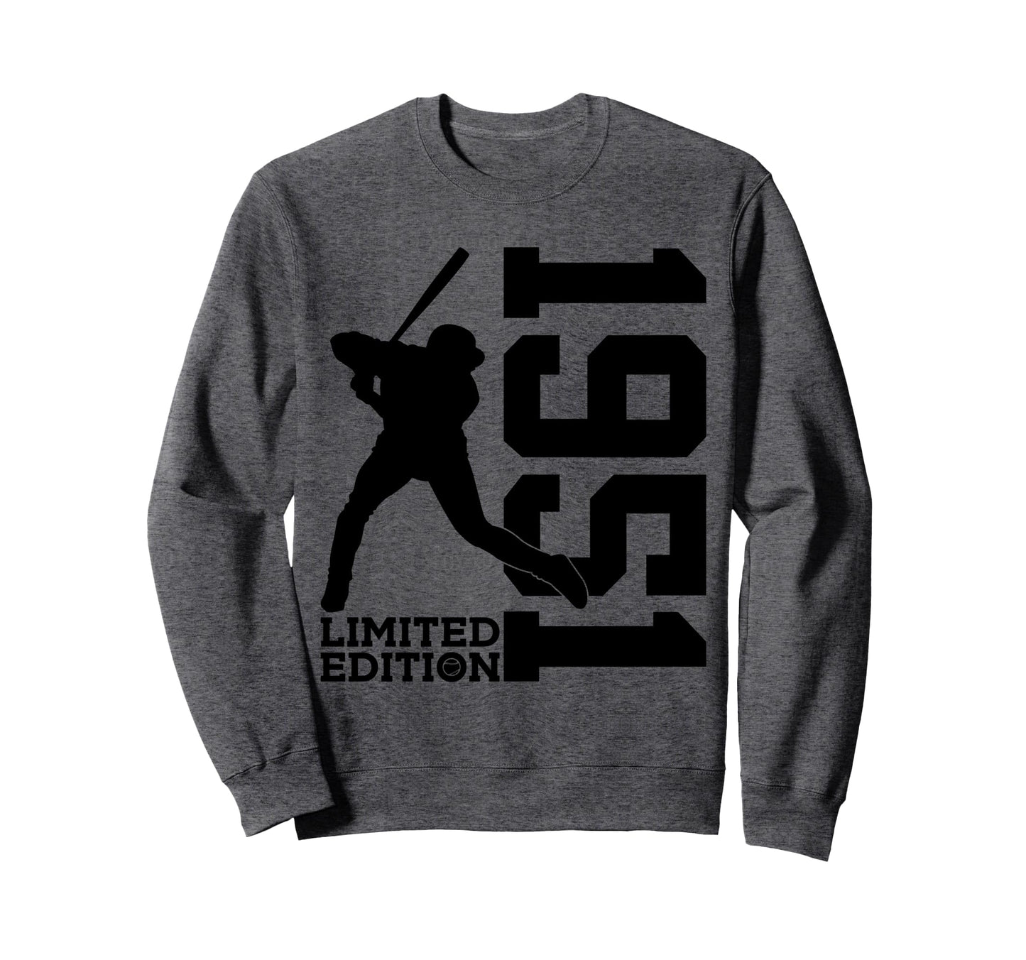 74Th Birthday Baseball 1951 Sweatshirt - Minimalist Print Unisex - T-Shirt, Sweatshirt, Hoodie