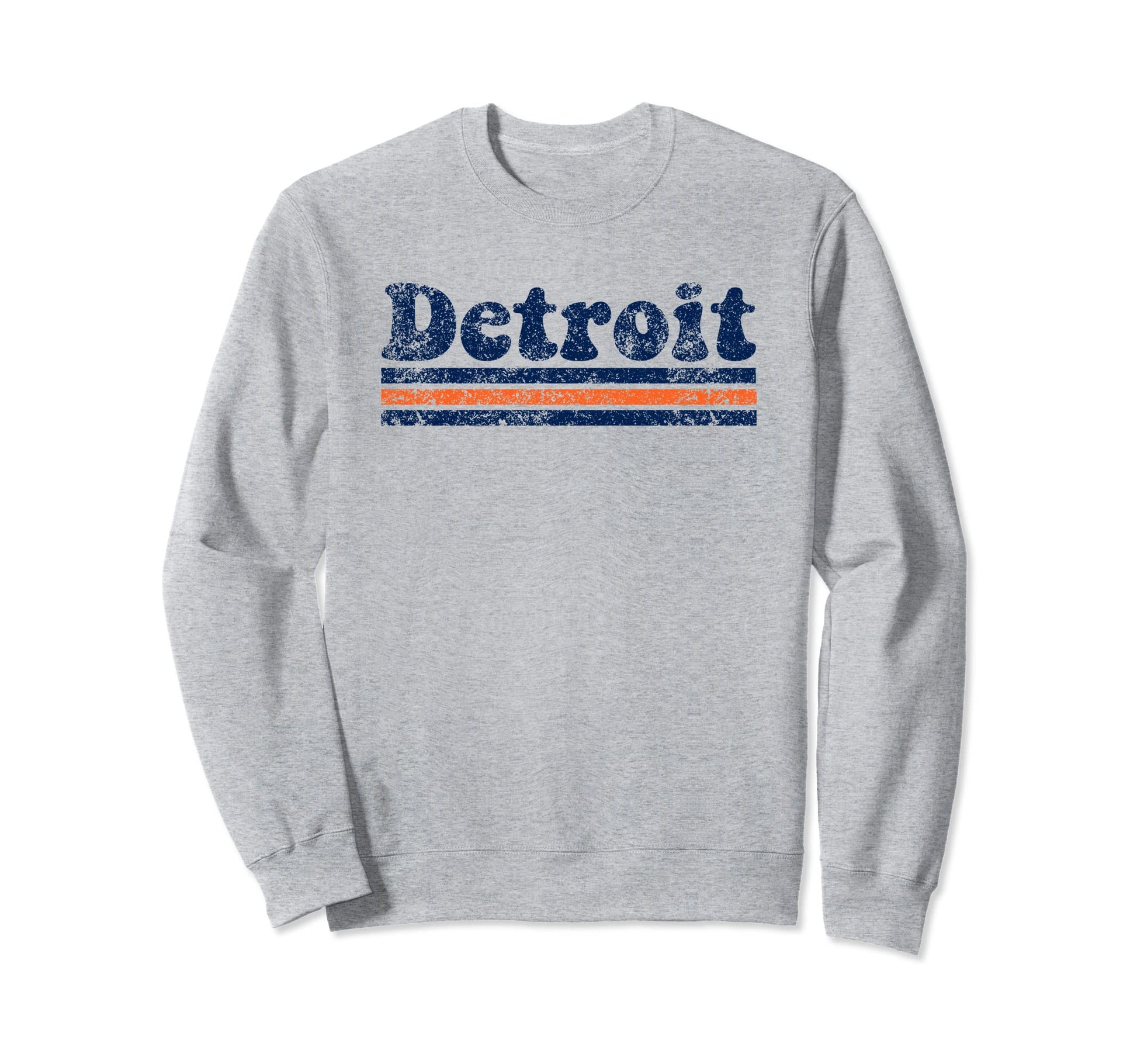 Detroit Michigan Weathered Sweatshirt - Casual Everyday Wear Men Women - T-Shirt, Sweatshirt, Hoodie