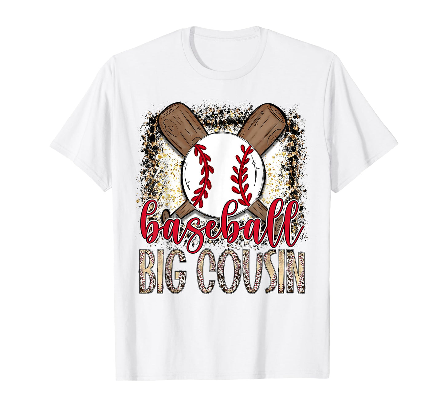 Baseball Big Cousin Leopard Proud Ball Big T-Shirt - Trendy Graphic Unisex - T-Shirt, Sweatshirt, Hoodie