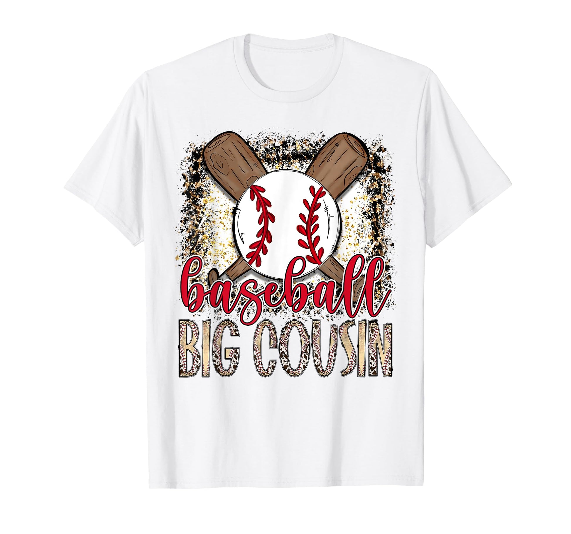 Baseball Big Cousin Leopard Proud Ball Big T-Shirt - Trendy Graphic Unisex - T-Shirt, Sweatshirt, Hoodie