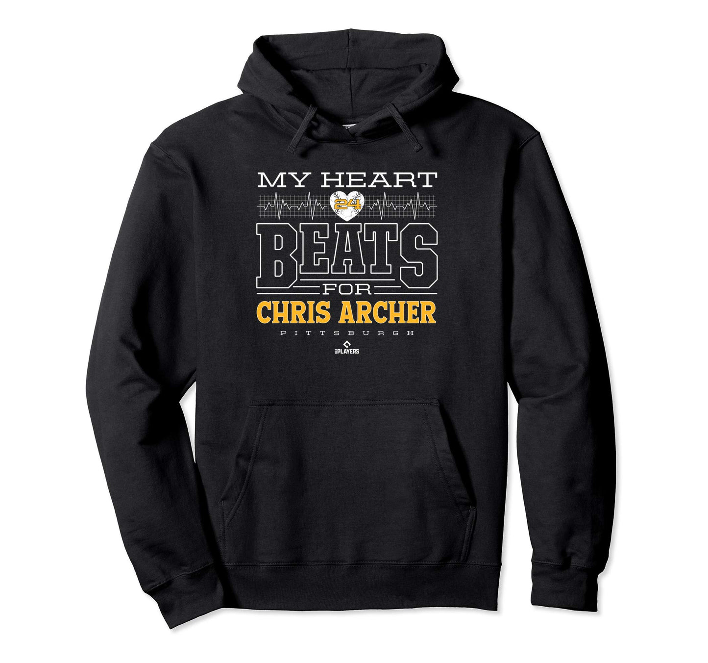 My Heart Beats Chris Archer Hoodie - Novelty Apparel Men Women - T-Shirt, Sweatshirt, Hoodie