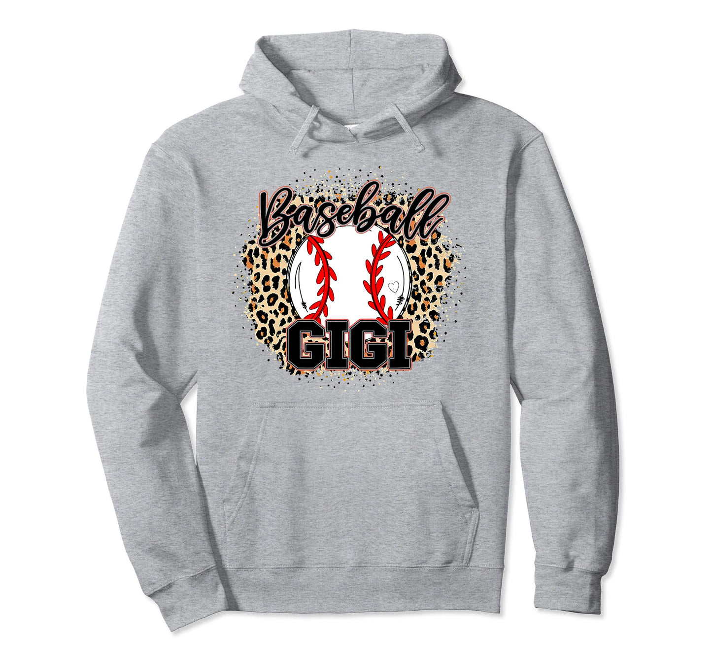 Baseball Gigi Leopard Baseball Lovers Hoodie - Trendy Graphic for Adults - T-Shirt, Sweatshirt, Hoodie