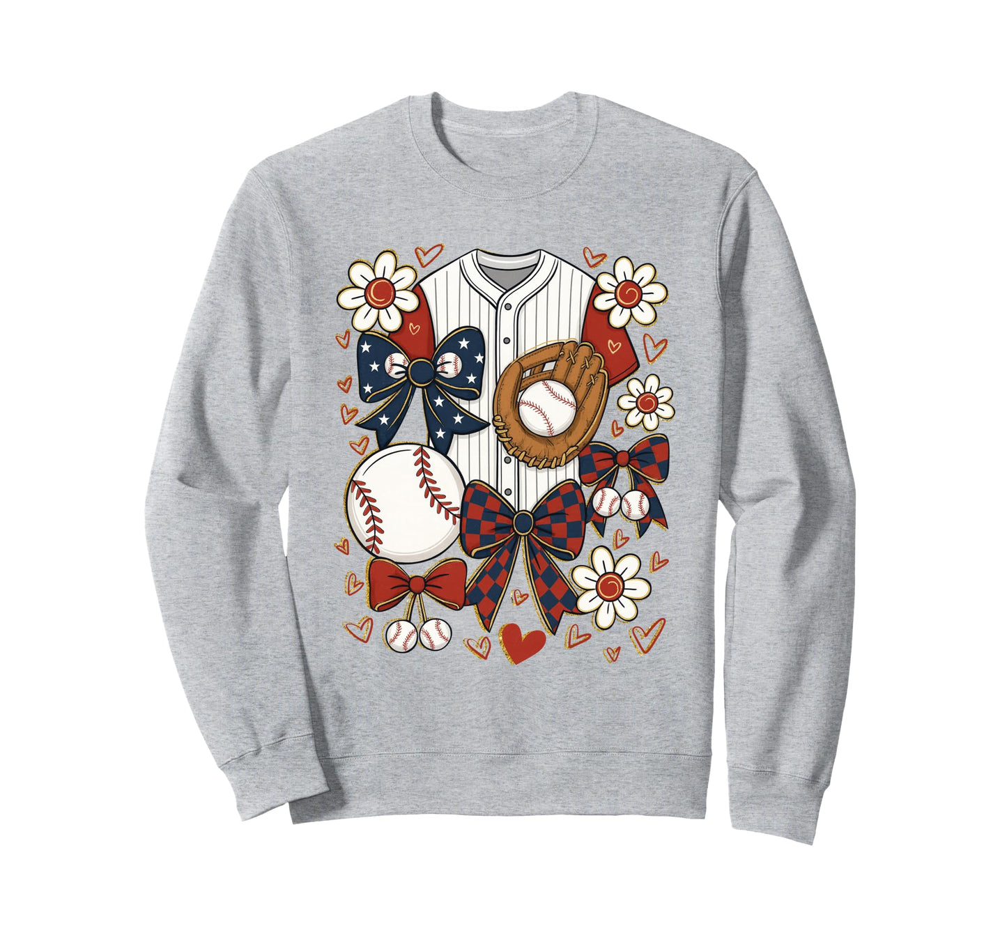 Coquette Baseball Glove Ball And Sweatshirt - Streetwear Style Men Women - T-Shirt, Sweatshirt, Hoodie