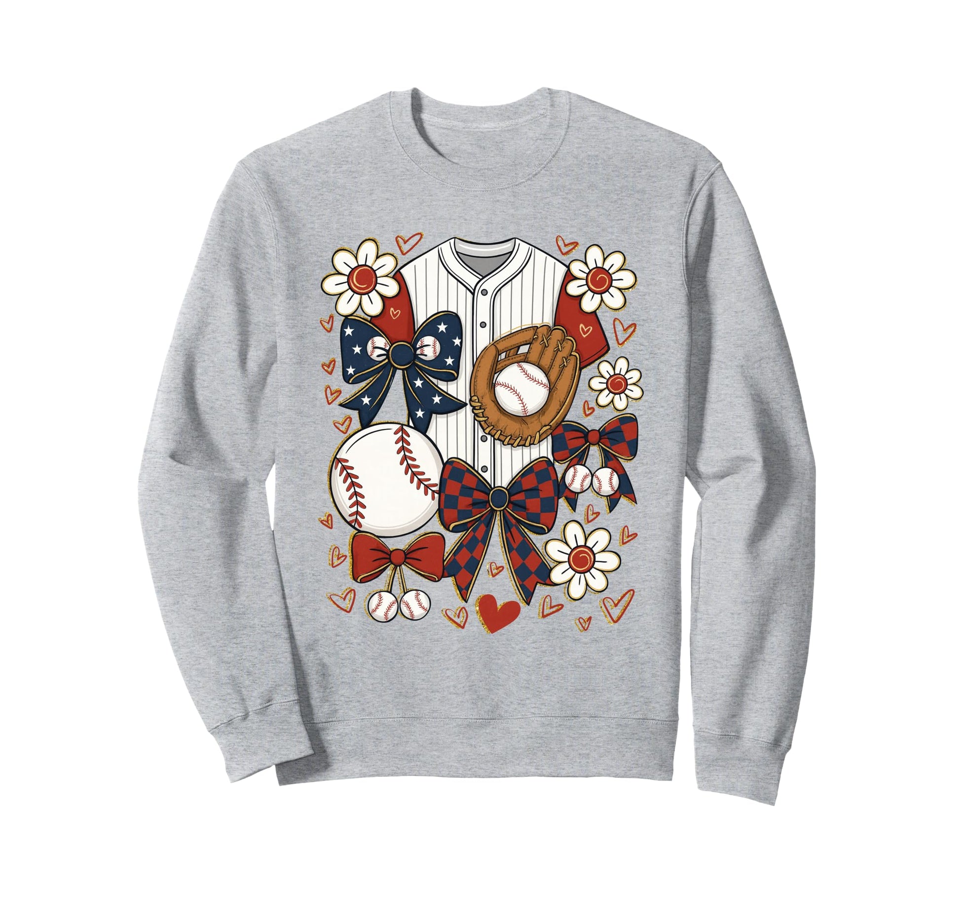 Coquette Baseball Glove Ball And Sweatshirt - Streetwear Style Men Women - T-Shirt, Sweatshirt, Hoodie