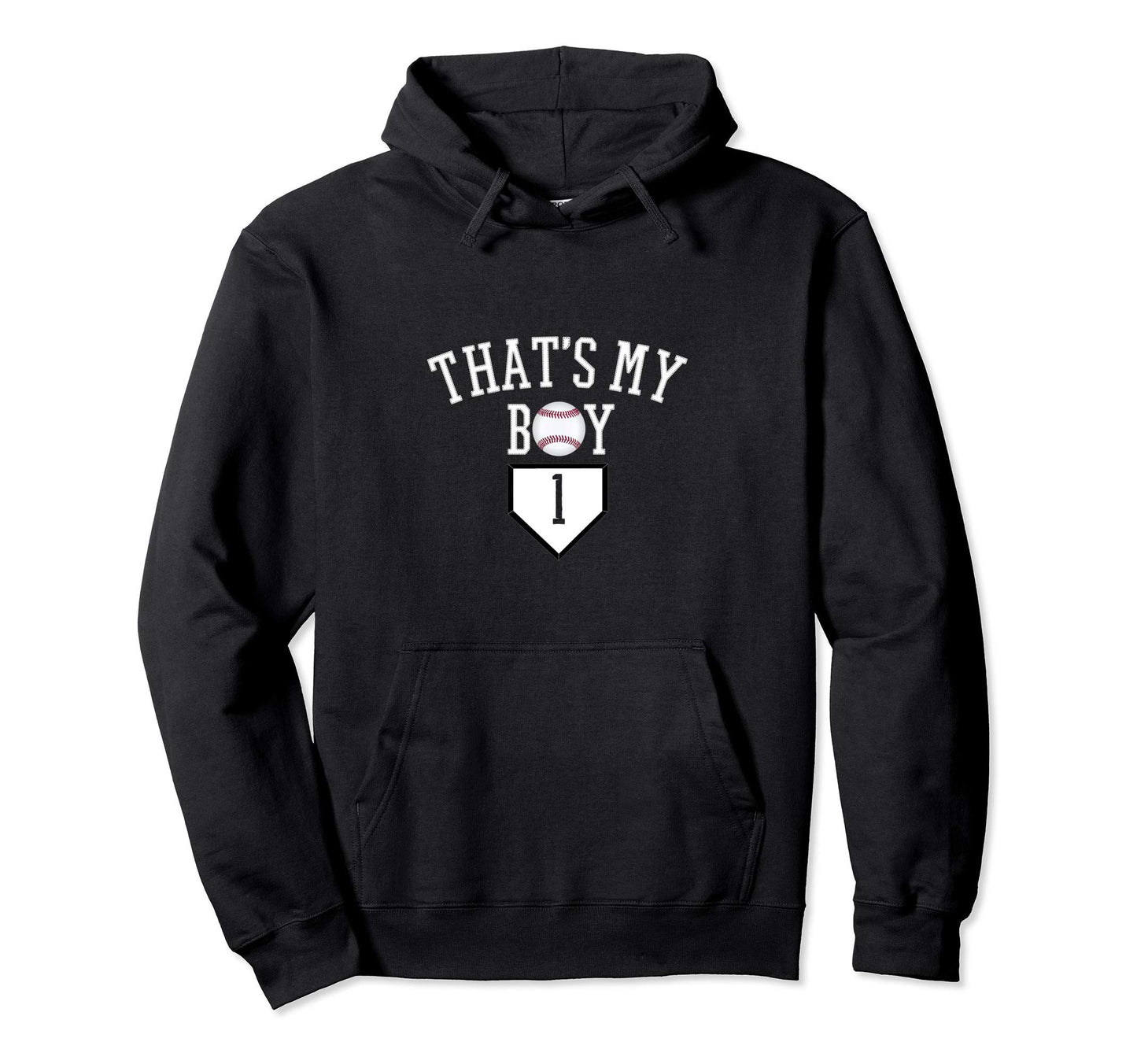 Thats My 1 Baseball Number 1 Jersey Hoodie - Unique Graphic Men Women - T-Shirt, Sweatshirt, Hoodie