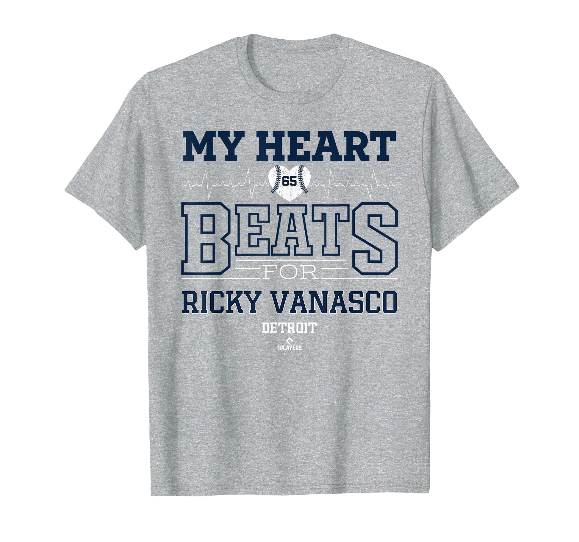 My Heart Beats Ricky Vanasco Detroit T-Shirt - Trendy Graphic Unisex - T-Shirt, Sweatshirt, Hoodie
