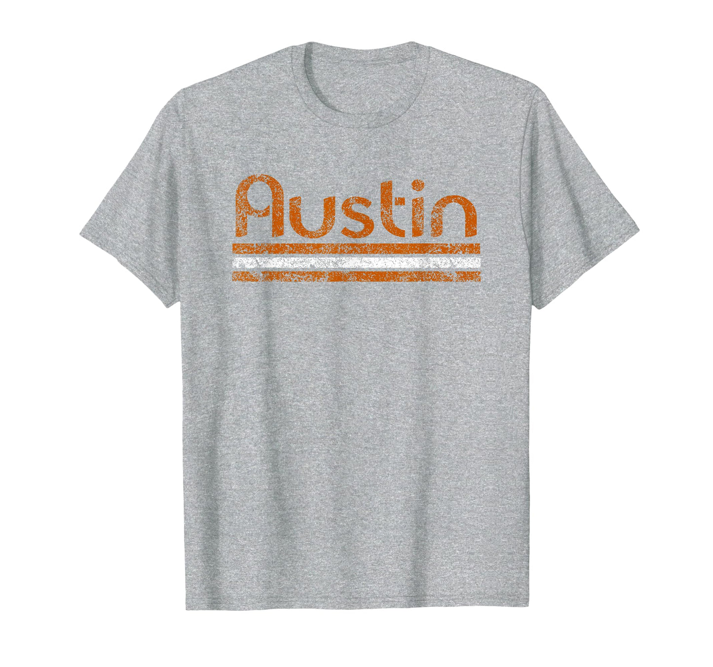 Austin Texas Weathered Stripe Throwback T-Shirt - Minimalist Print Unisex - T-Shirt, Sweatshirt, Hoodie