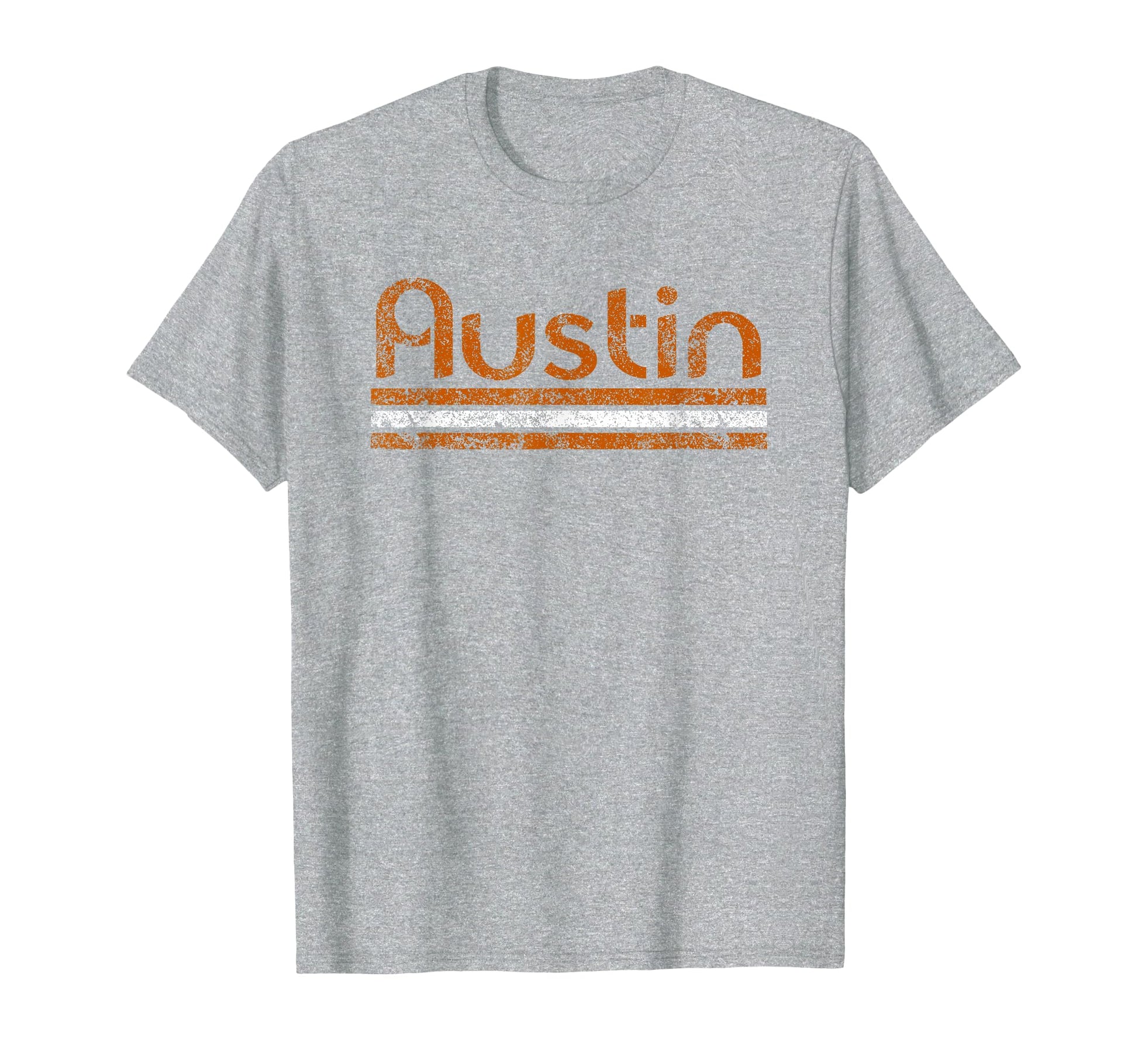 Austin Texas Weathered Stripe Throwback T-Shirt - Minimalist Print Unisex - T-Shirt, Sweatshirt, Hoodie