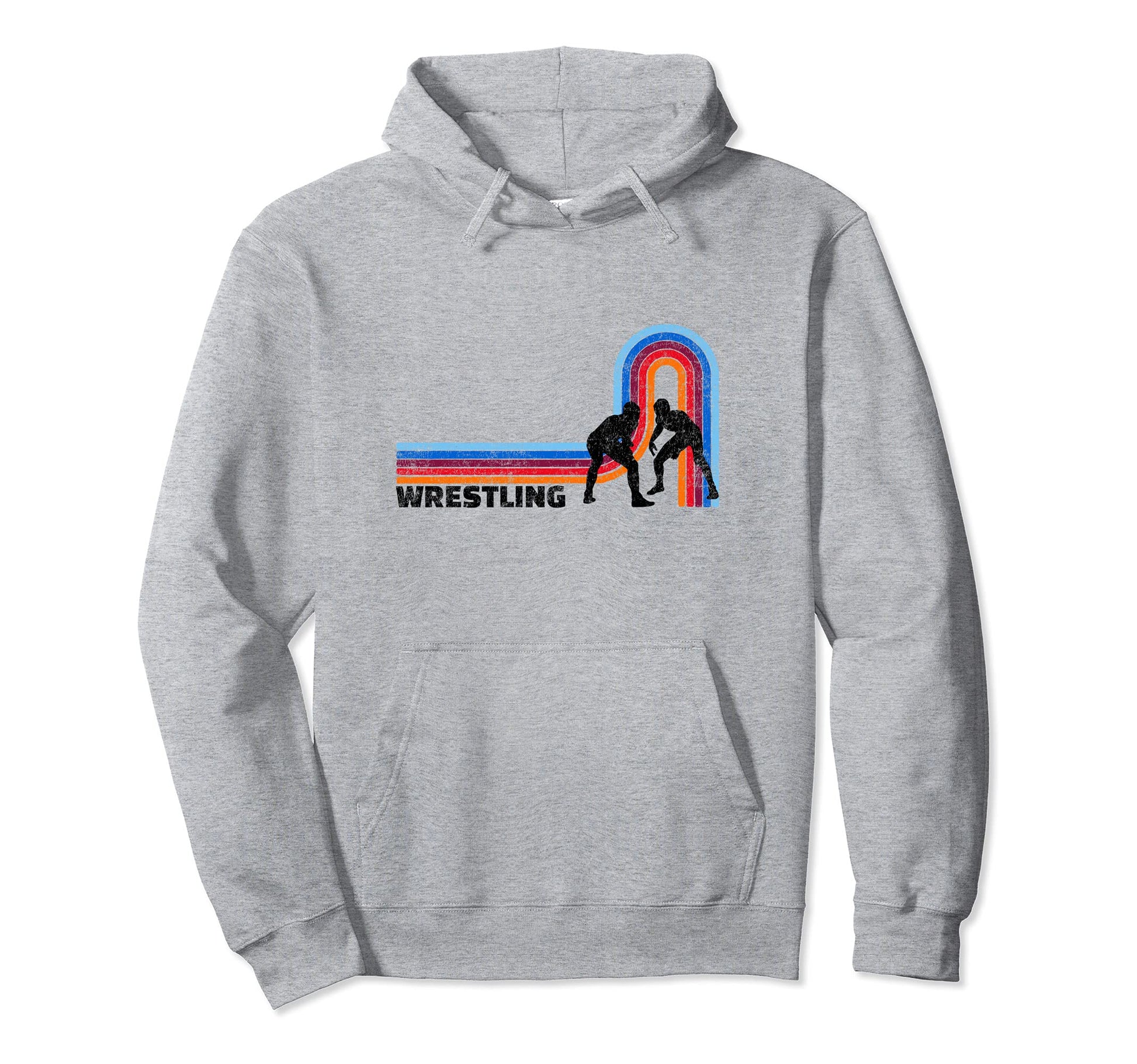 Wrestling Stripe Fun Wrestlers Hoodie - Custom Art Print for Adults - T-Shirt, Sweatshirt, Hoodie