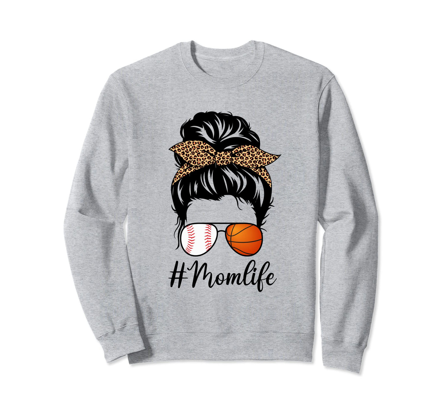 Basketball And Baseball Mom Messy Sweatshirt - Aesthetic Graphic Unisex - T-Shirt, Sweatshirt, Hoodie