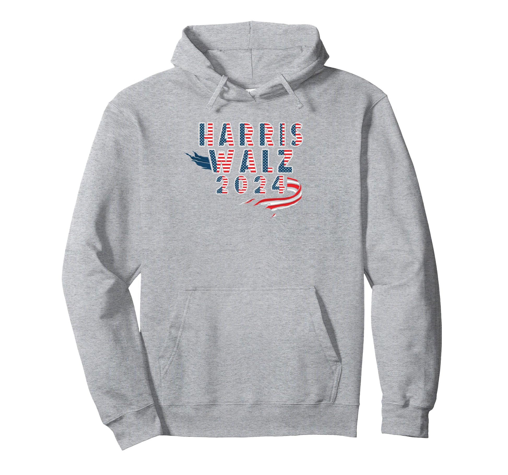 Harris Walz 2024 Patriotic Us Flag Hoodie - Novelty Apparel Men Women - T-Shirt, Sweatshirt, Hoodie
