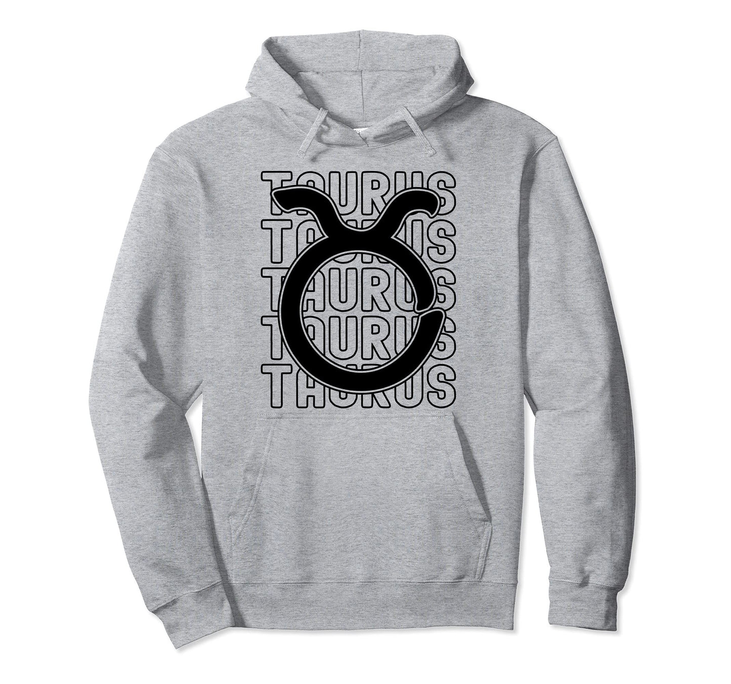 Taurus Zodiac Sign Typography Astrology Hoodie - Unique Graphic Unisex - T-Shirt, Sweatshirt, Hoodie