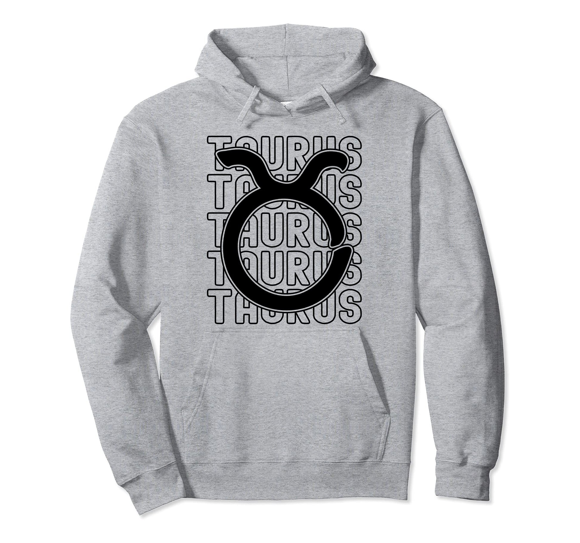 Taurus Zodiac Sign Typography Astrology Hoodie - Unique Graphic Unisex - T-Shirt, Sweatshirt, Hoodie