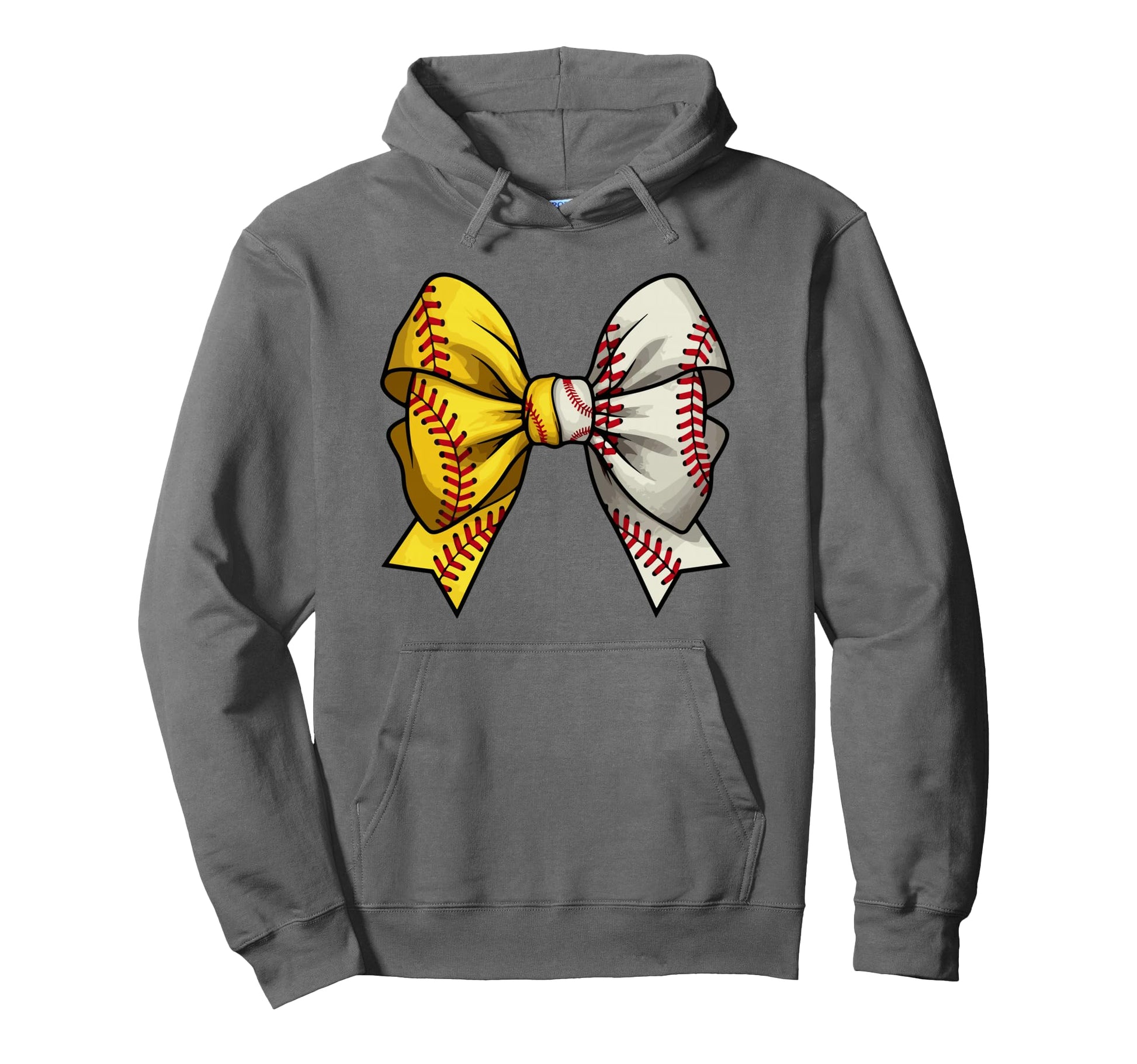 Baseball Softball Coquette Bow Softball Mama Hoodie - Unique Graphic Unisex - T-Shirt, Sweatshirt, Hoodie