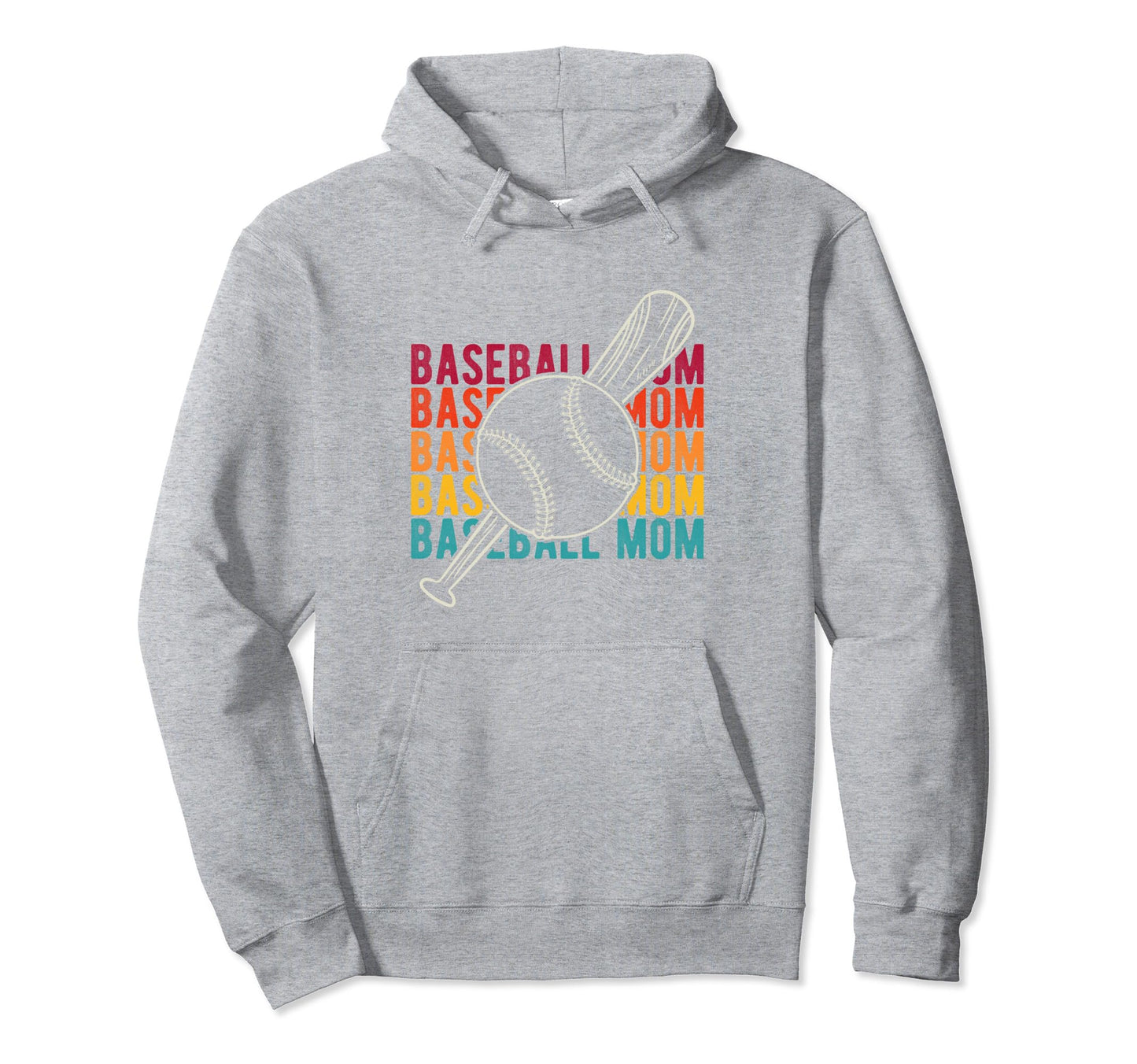 Baseball Mom Mothers Day Homerun Hoodie - Casual Everyday Wear Men Women - T-Shirt, Sweatshirt, Hoodie
