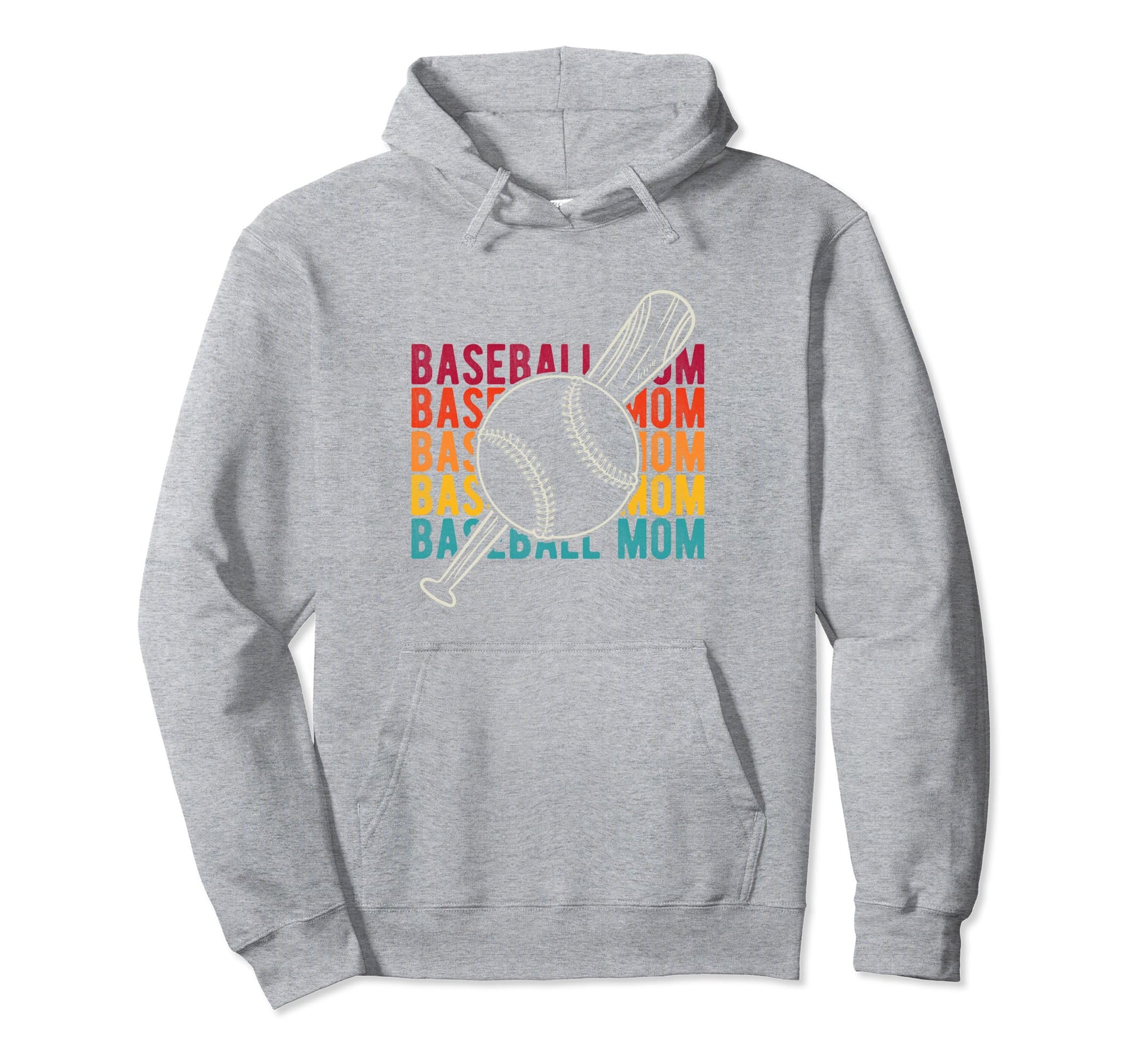 Baseball Mom Mothers Day Homerun Hoodie - Casual Everyday Wear Men Women - T-Shirt, Sweatshirt, Hoodie