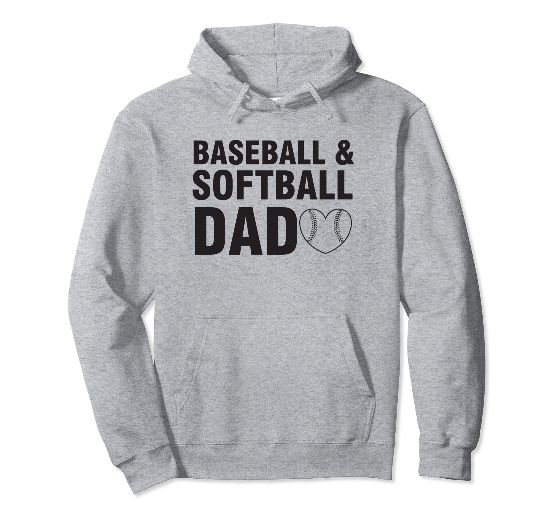Baseball Softball Dad Love Funny Hoodie - Minimalist Print Unisex - T-Shirt, Sweatshirt, Hoodie