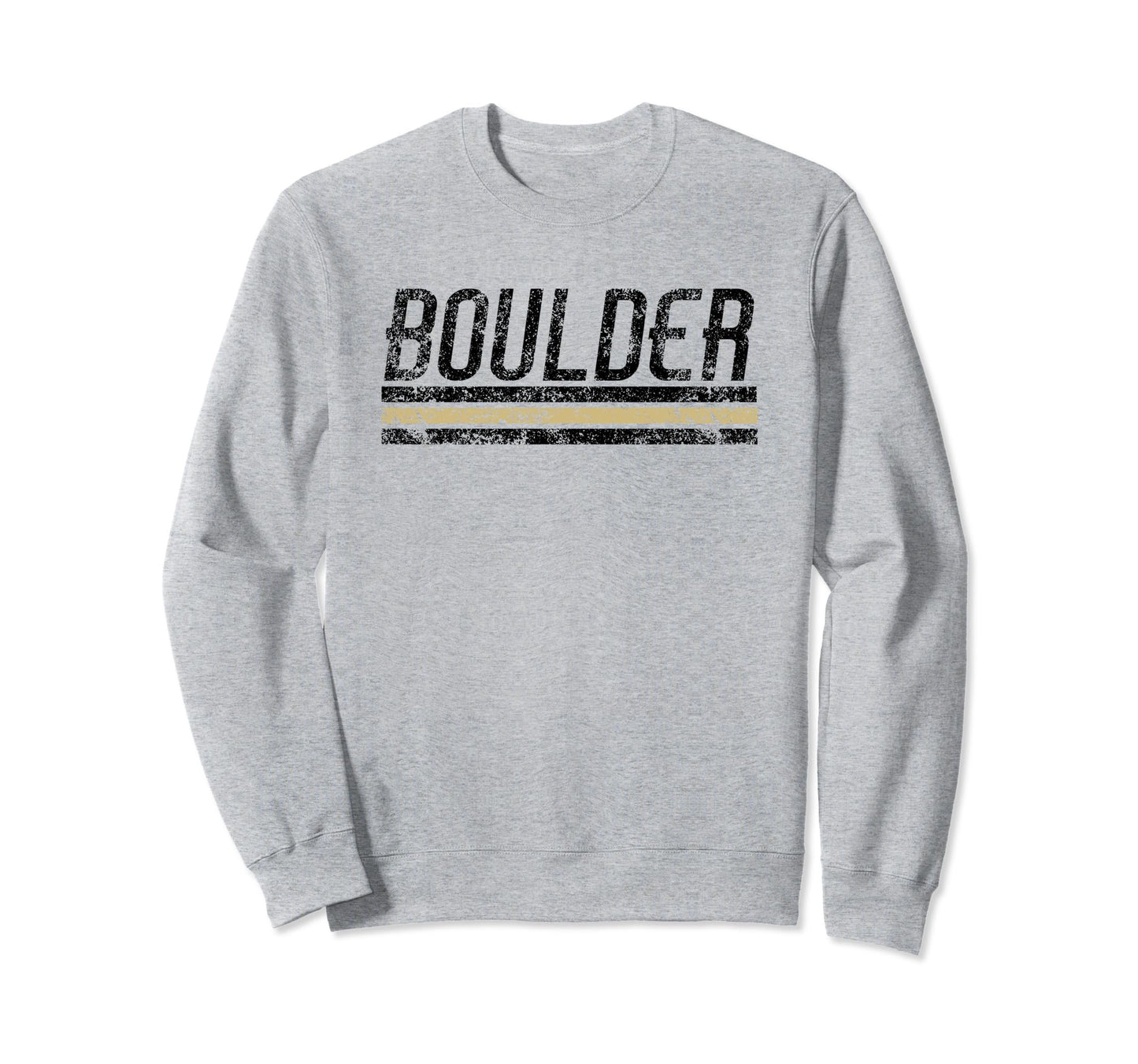 Boulder Colorado Weathered Stripe Sweatshirt - Novelty Apparel Unisex - T-Shirt, Sweatshirt, Hoodie
