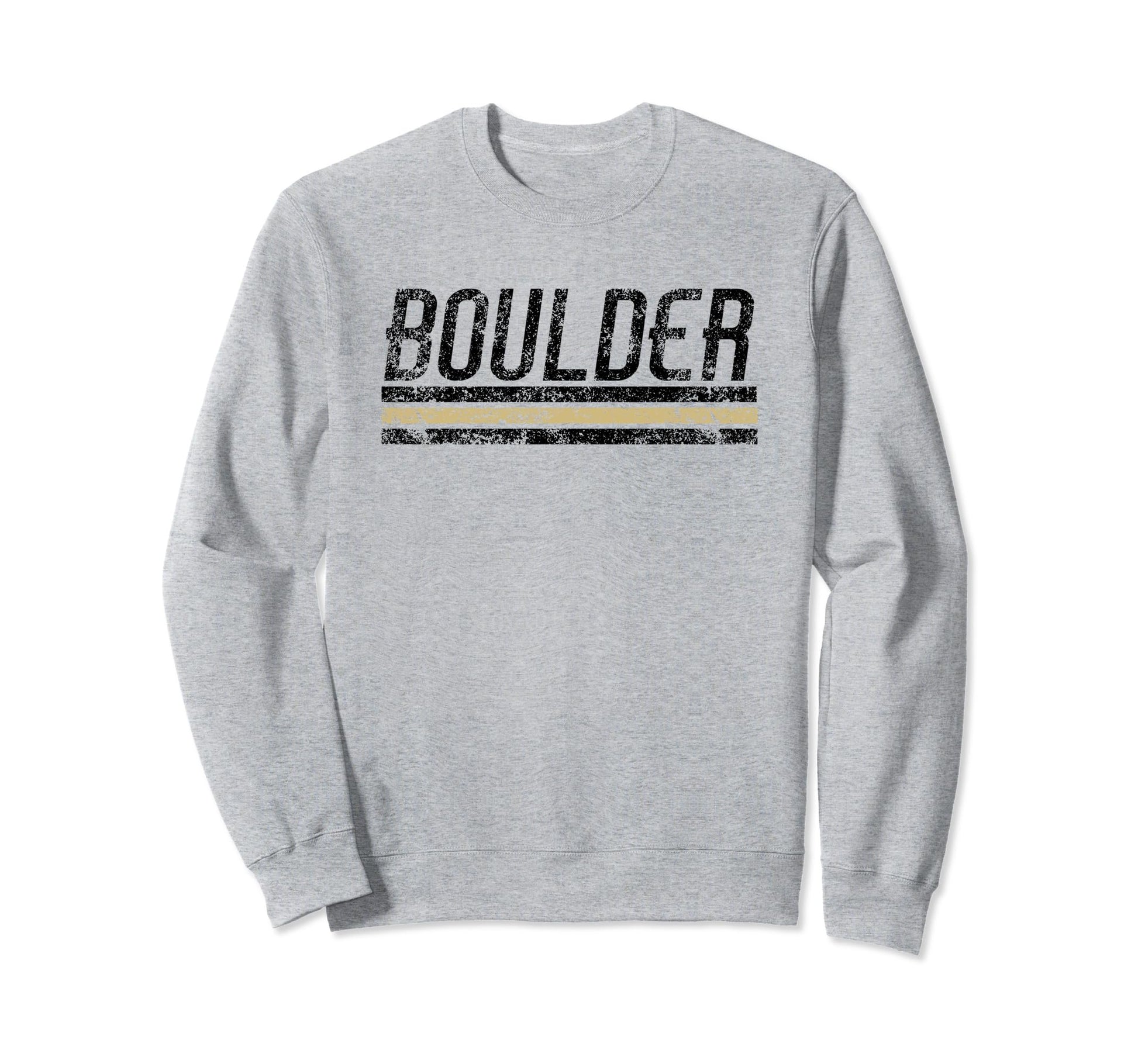 Boulder Colorado Weathered Stripe Sweatshirt - Novelty Apparel Unisex - T-Shirt, Sweatshirt, Hoodie