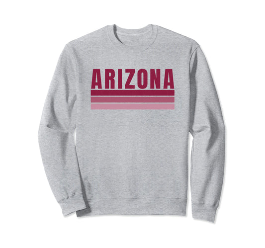 Arizona Red Striped Arizona Arizona Sweatshirt - Unique Graphic for Adults - T-Shirt, Sweatshirt, Hoodie