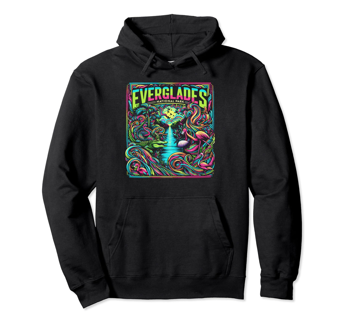Everglades National Park 60S Inspired Hoodie - Streetwear Style Unisex - T-Shirt, Sweatshirt, Hoodie